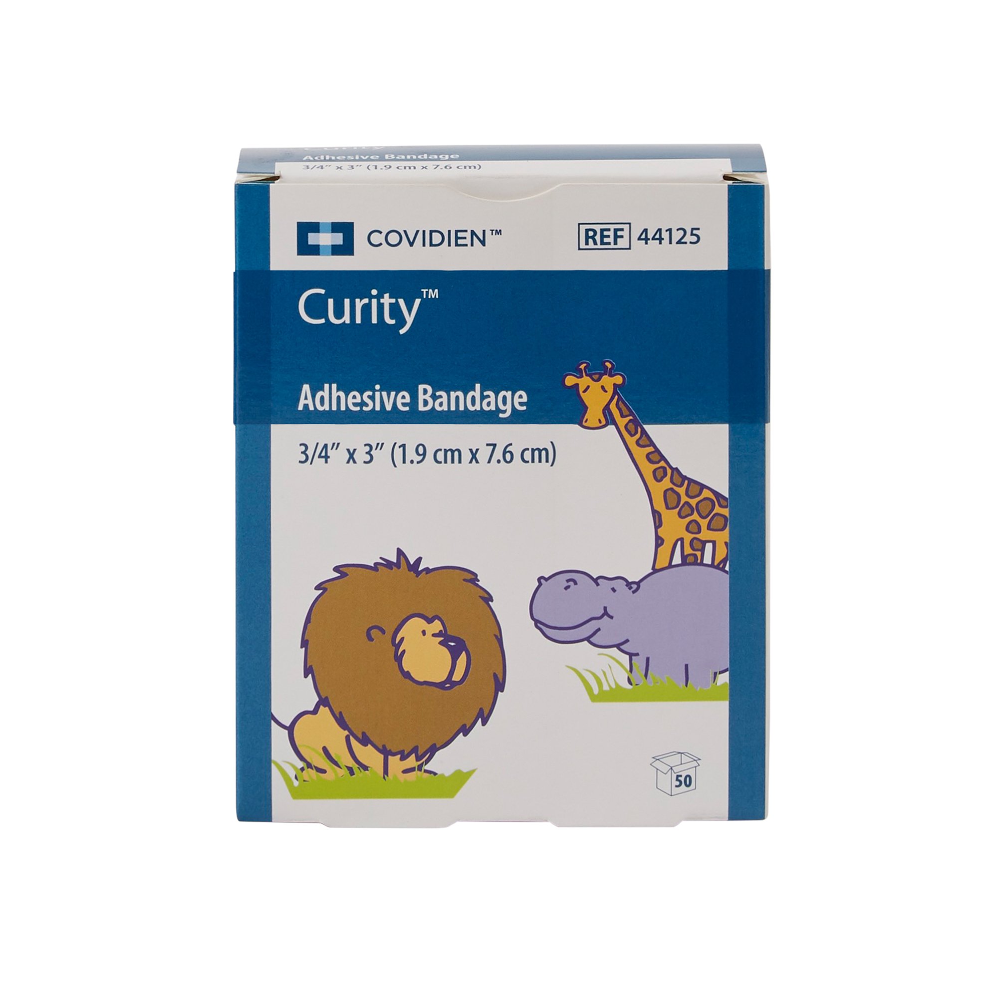 Cardinal 44125 - Curity™ Zoo Design Adhesive Strip, ¾ x 3 Inch - 1/Box, 24/Case