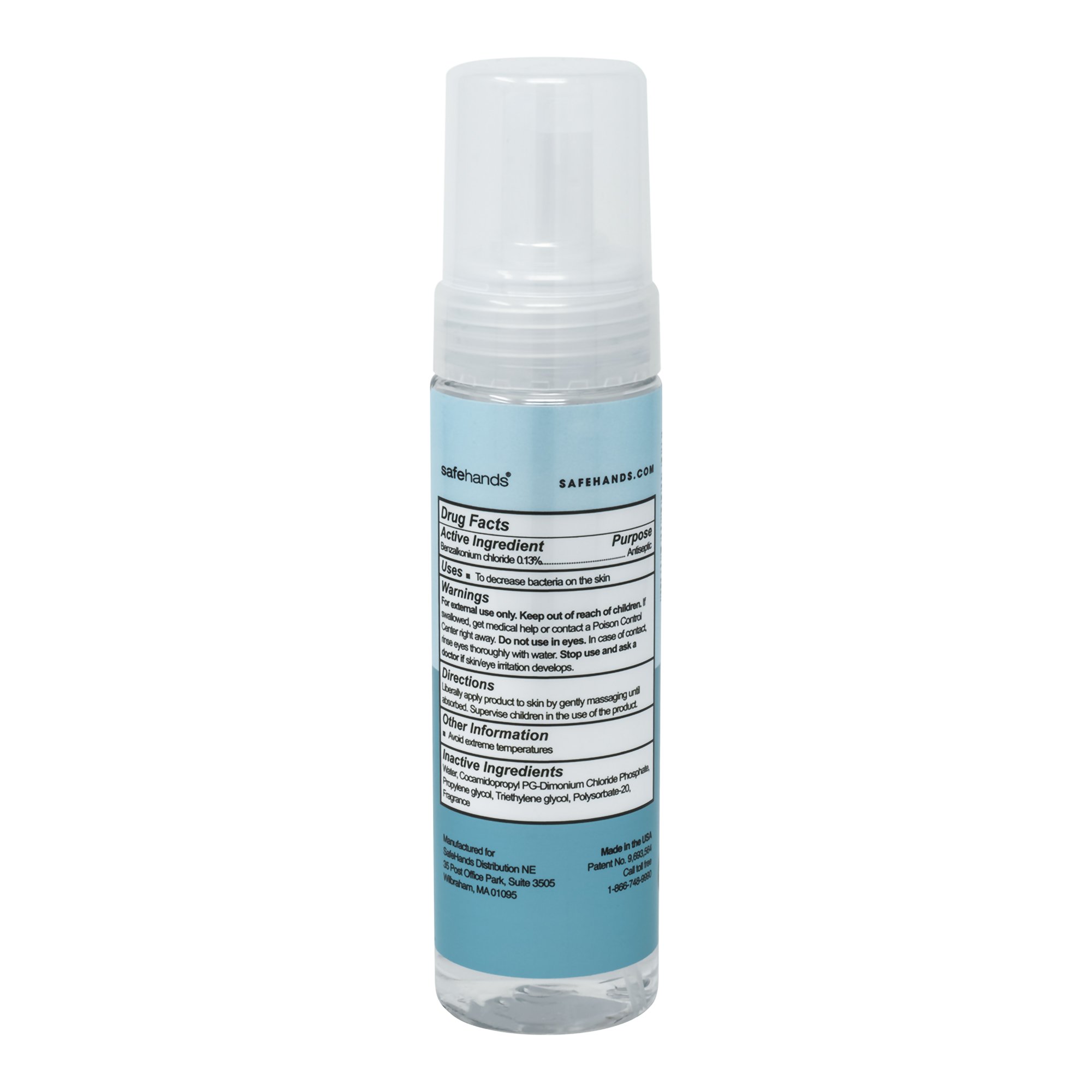 Safehands - SHC-7-12 safeHands® Alcohol-Free Hand Sanitizer 7-ounce Bottle