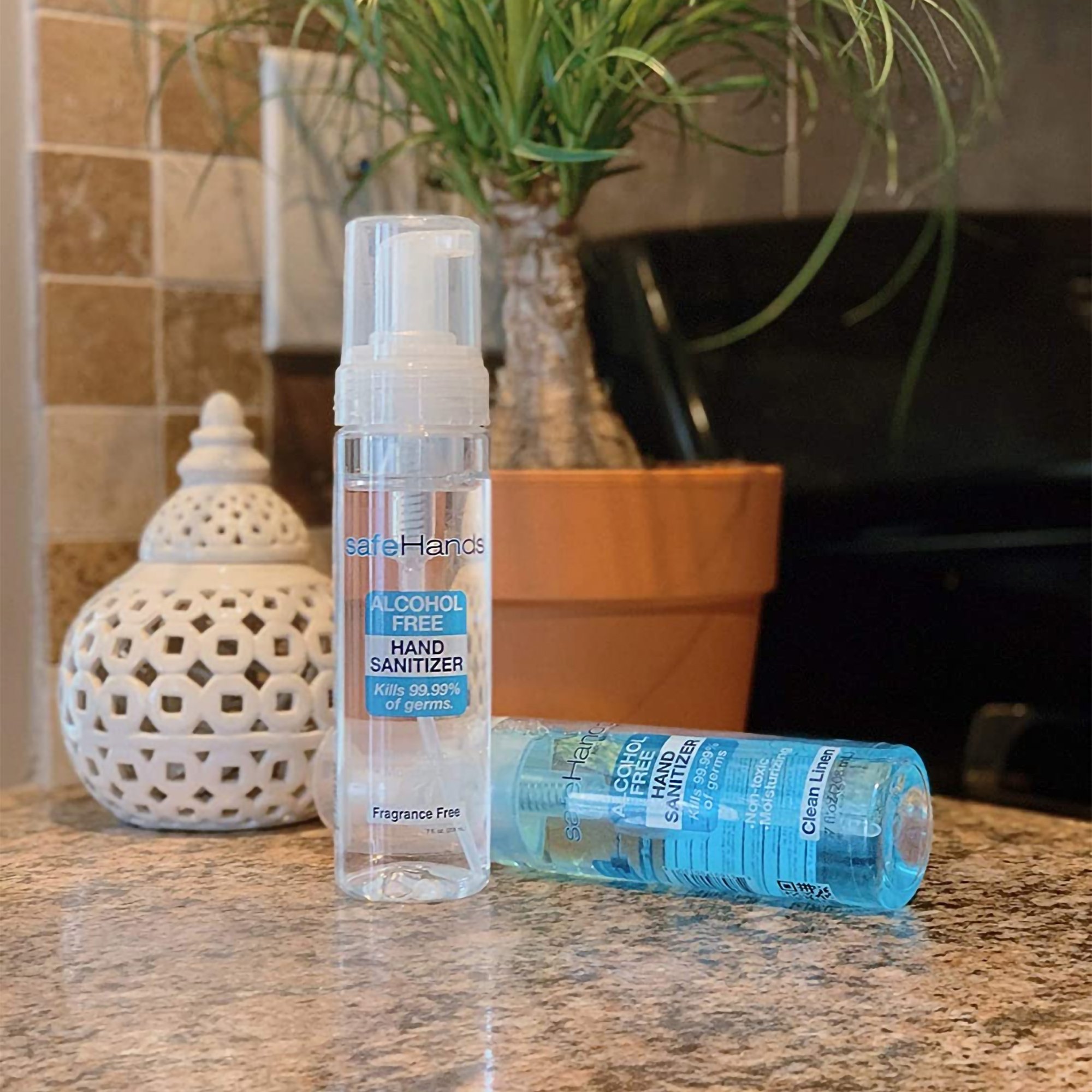 Safehands SHC-7-12 - safeHands® Alcohol-Free Hand Sanitizer 7-ounce Bottle, Clean Linen Scent - 1/Each, 12/Case