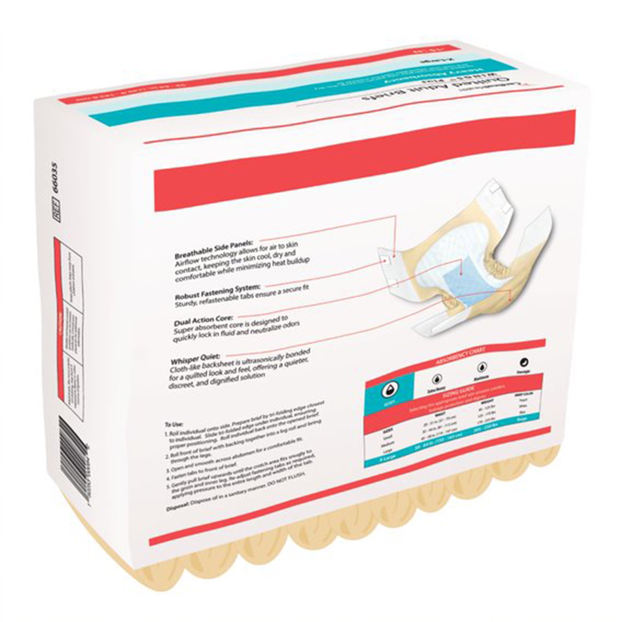 Wings Plus Quilted Incontinence Brief 66035 by Cardinal