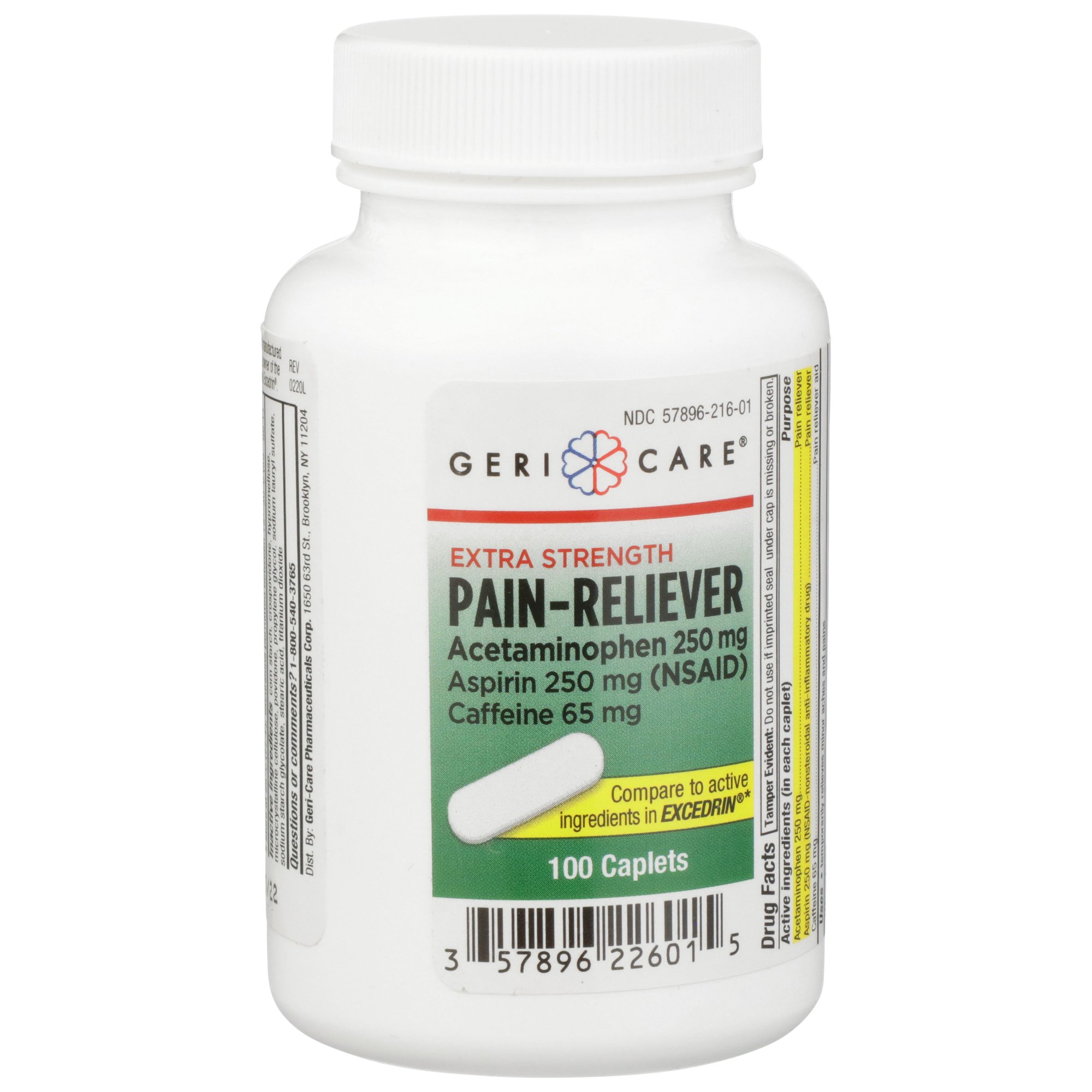 Geri-Care - 226-01-GCP Geri-Care® Acetaminophen / Aspirin / Caffeine Pain Relief