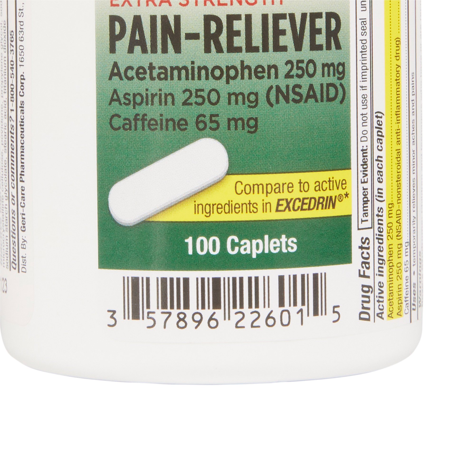 Geri-Care - 226-01-GCP Geri-Care® Acetaminophen / Aspirin / Caffeine Pain Relief