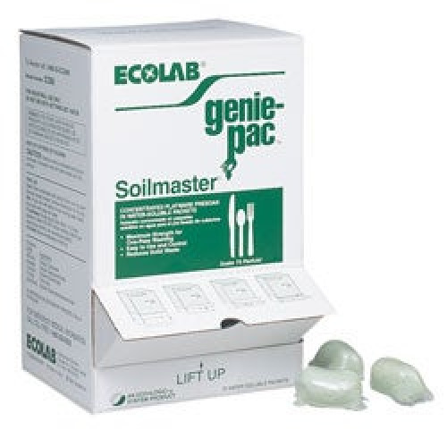 Ecolab - 6112260 Dish Detergent Ecolab® Genie-Pac® Soilmaster® RF 0.70 oz. Dispenser Box Pod Scented