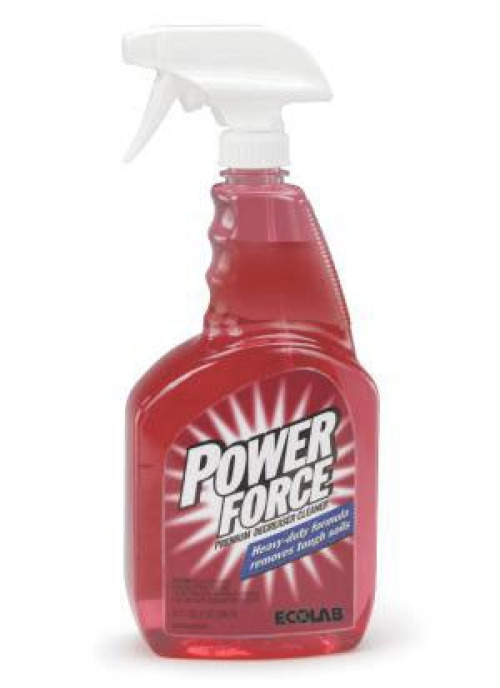 Ecolab - 6114544 Surface Cleaner / Degreaser Power Force™ Trigger Spray Liquid 32 oz. Bottle Citrus Scent NonSterile