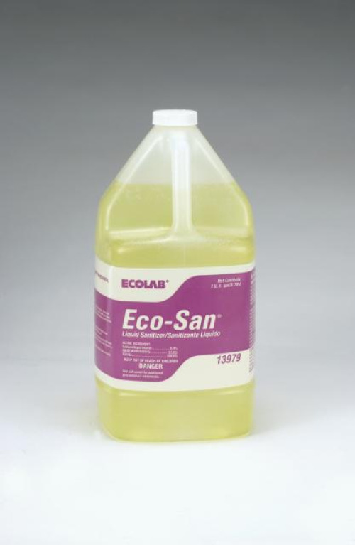 Ecolab - 6113979 Dish Detergent Ecolab® Eco-San® 1 gal. Jug Liquid Chlorine Scent