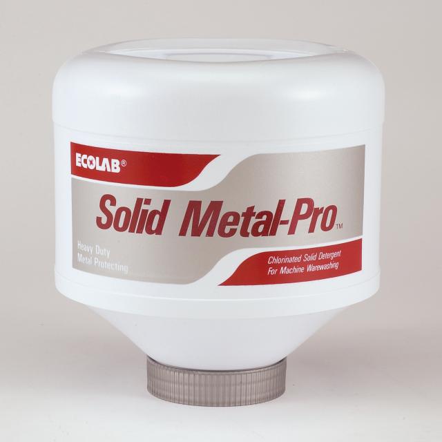 Ecolab - 6110751 Dish Detergent Ecolab® Solid Metal-Pro® 8 lbs. Bottle Capsule Unscented