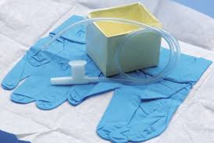 Sun Med - 4865T Suction Catheter Kit Tri-Flo® Cath-N-Glove® 10 Fr. Beveled Tip