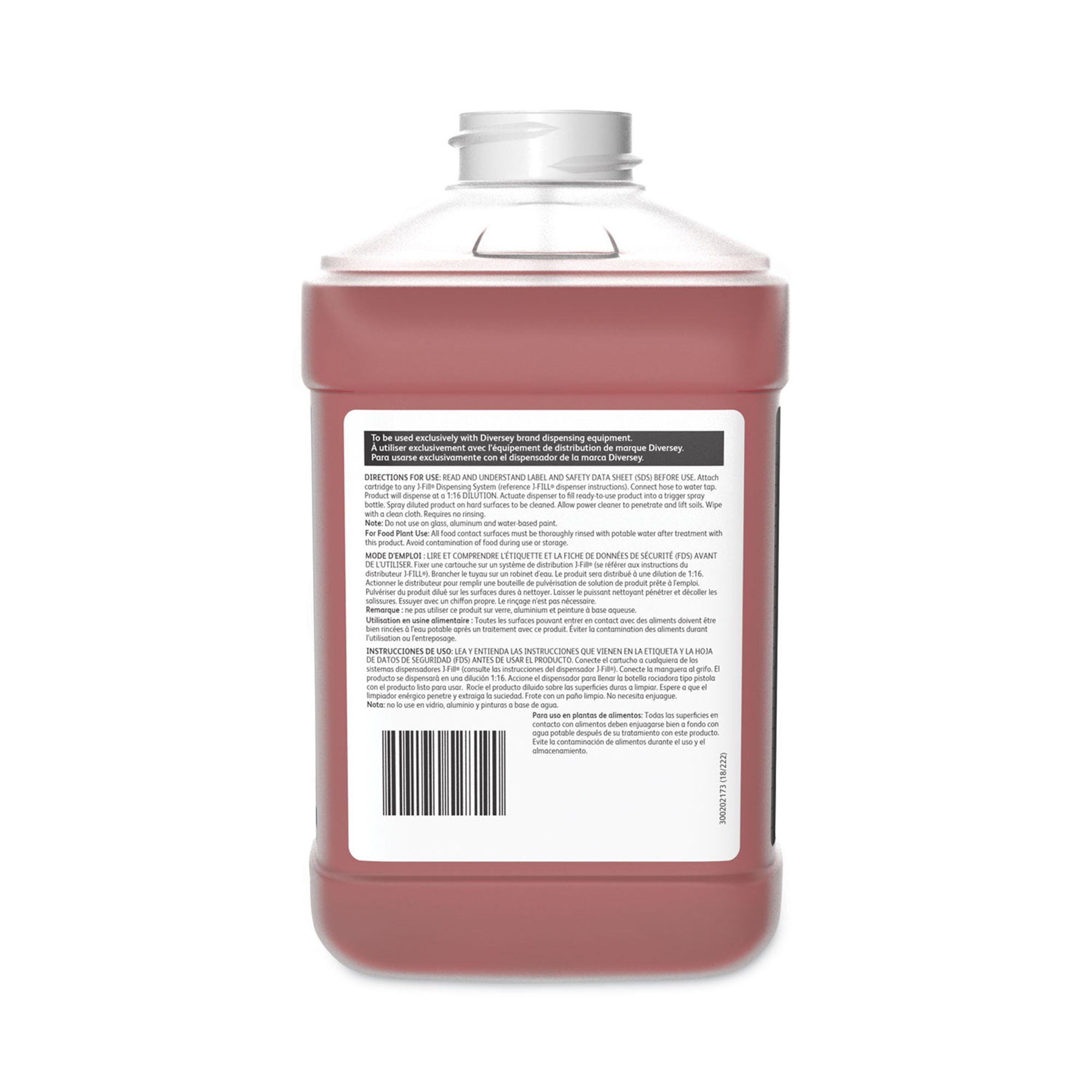 Essendant Co-United Stationers - DVS95892221 Surface Cleaner Diversey™ Spitfire® SC Alcohol Based J-Fill® Dispensing Systems Liquid Concentrate 2.5 Liter Bottle Pine Scent NonSterile