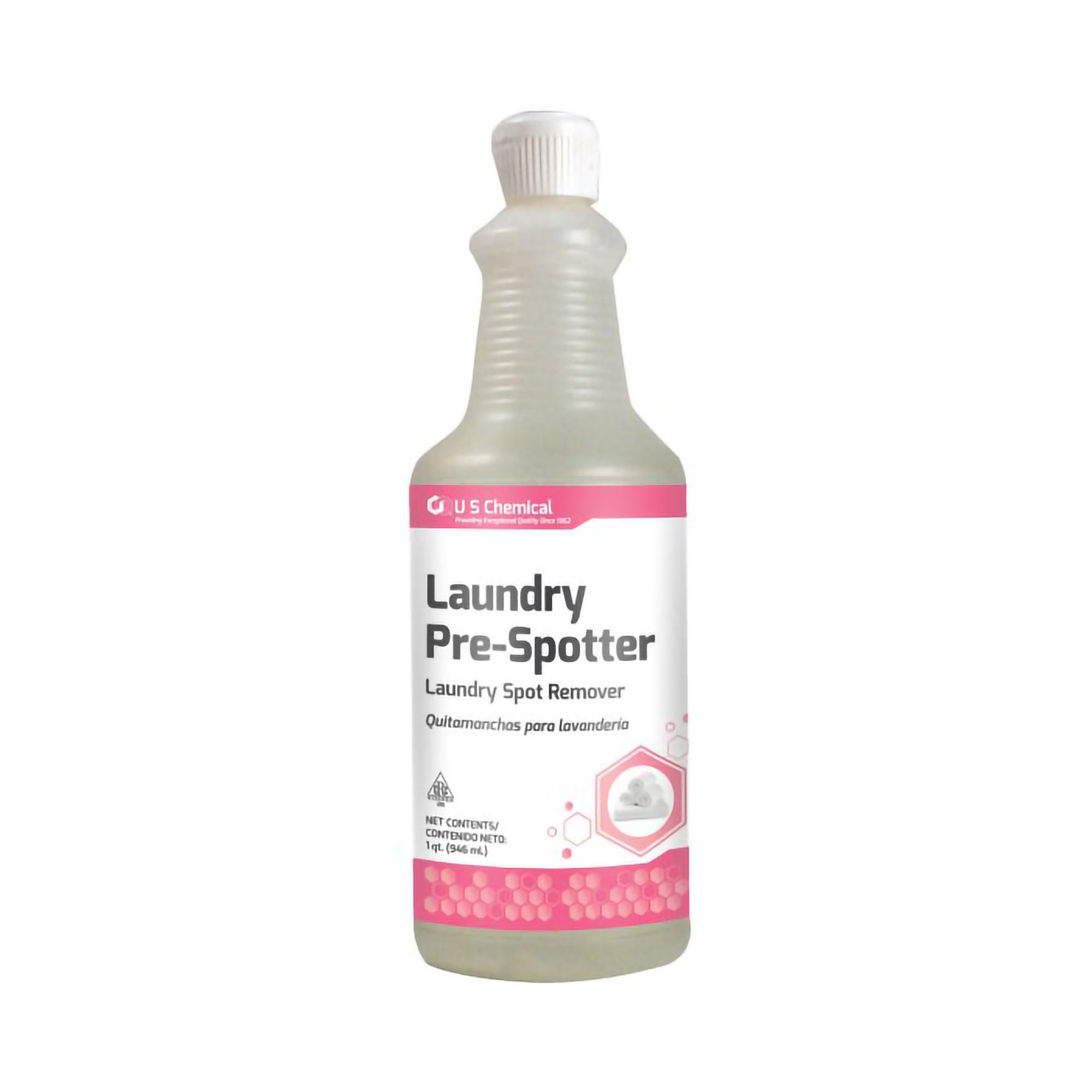 US Chemical - 057347. Laundry Stain Remover 32 oz. Bottle Liquid Lemon Scent