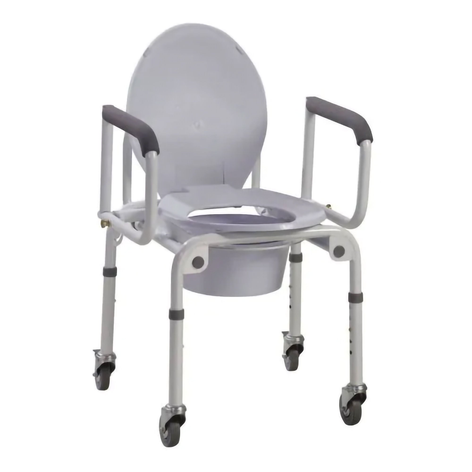Performance Health - 081607308 Commode Chair drive™ Drop Arms Steel Frame Back Bar 14 Inch Seat Width 300 lbs. Weight Capacity