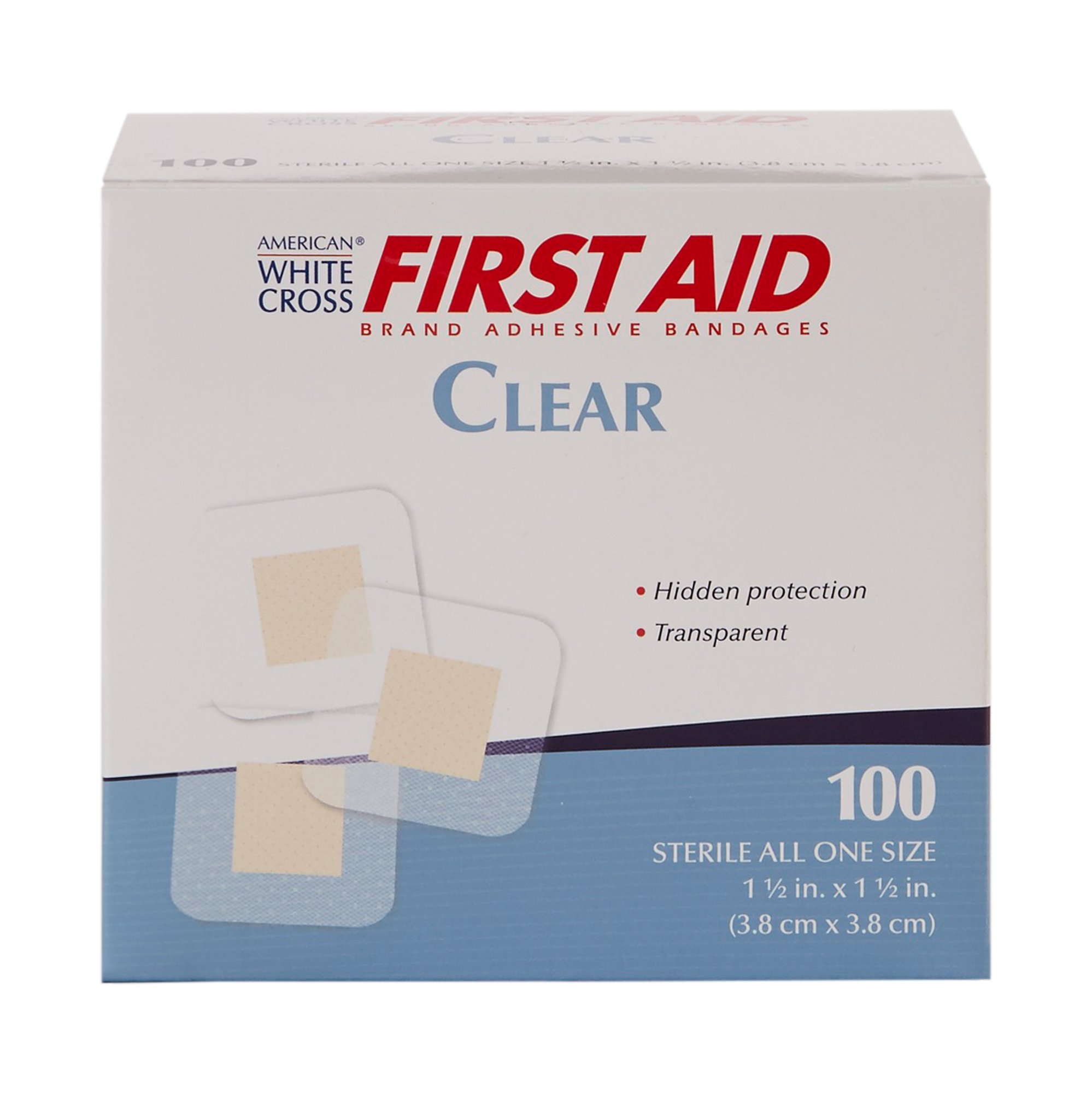 American White Cross First Aid Adhesive Spot Bandage 1308033 by Dukal