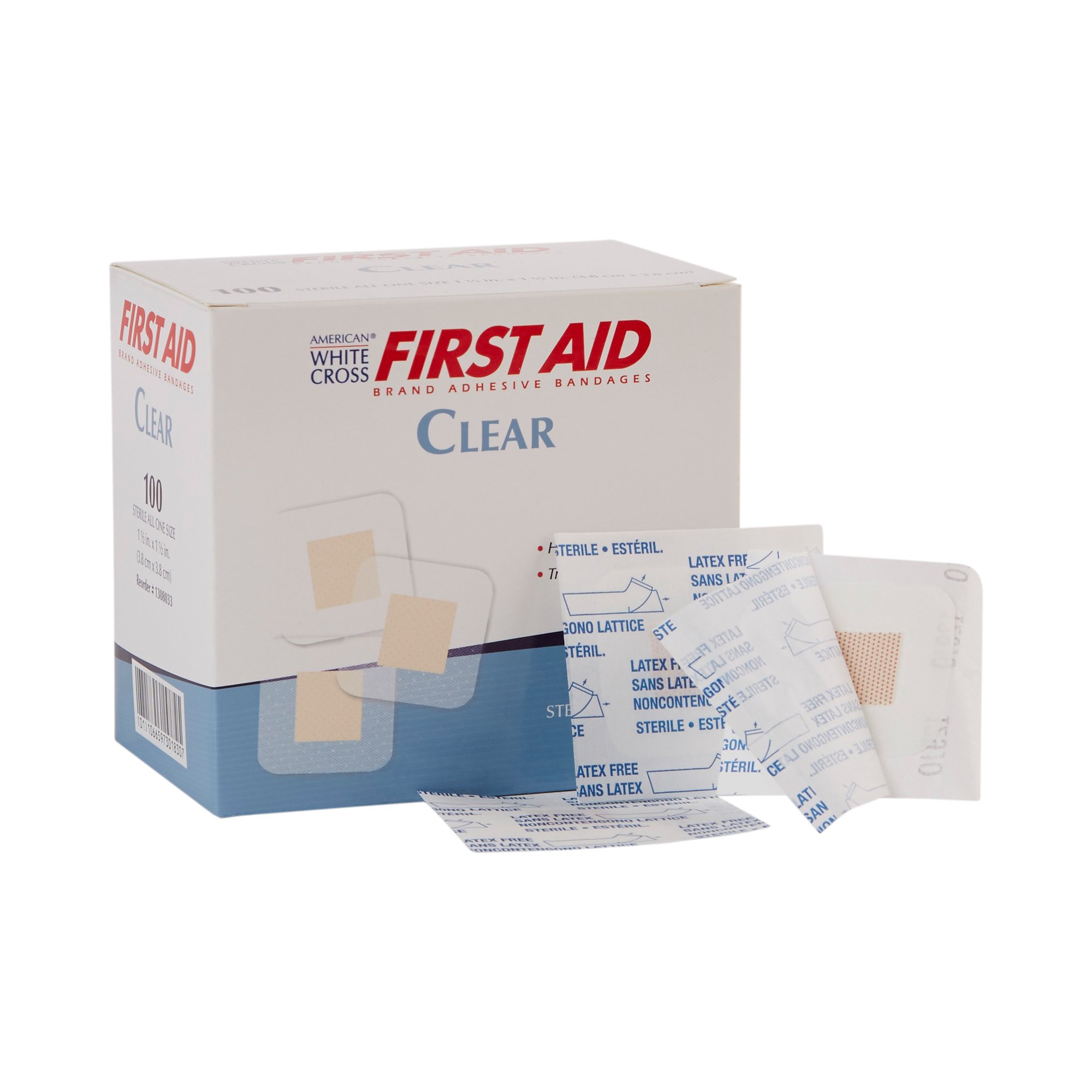 Dukal - 1308033 American® White Cross Sheer Adhesive Spot Bandage