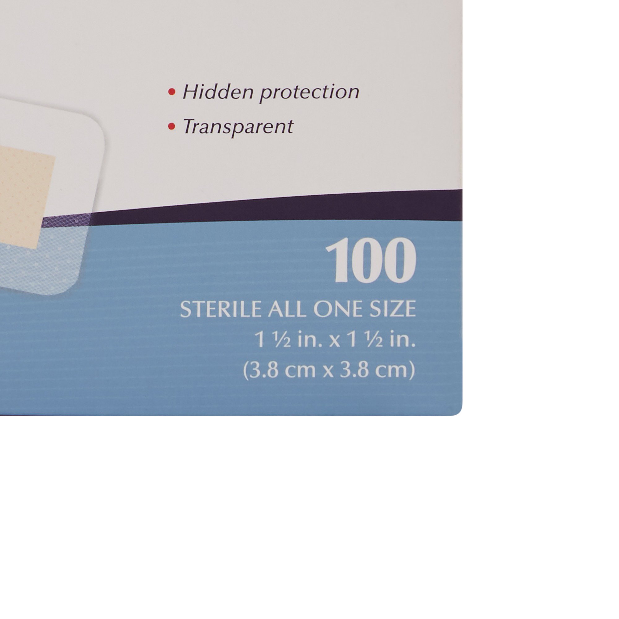 Dukal - 1308033 American® White Cross Sheer Adhesive Spot Bandage