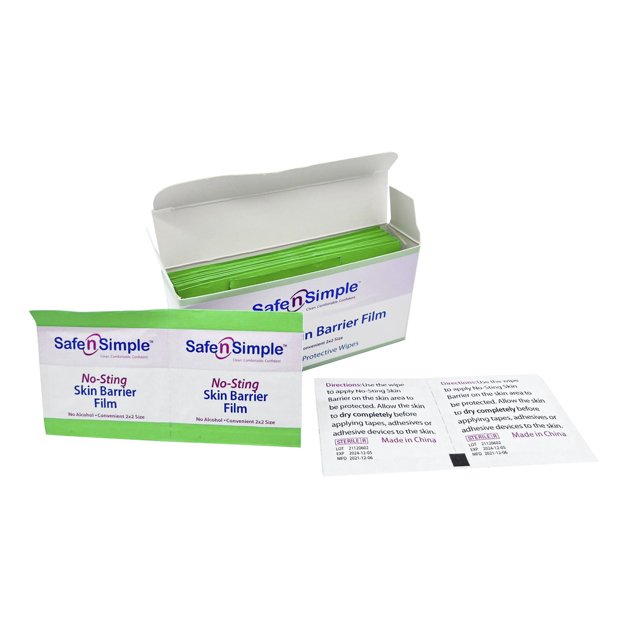 Safe N Simple SNS80725 - Safe n Simple™ Barrier Wipe - 1/Each, 25/Box, 2500/Case