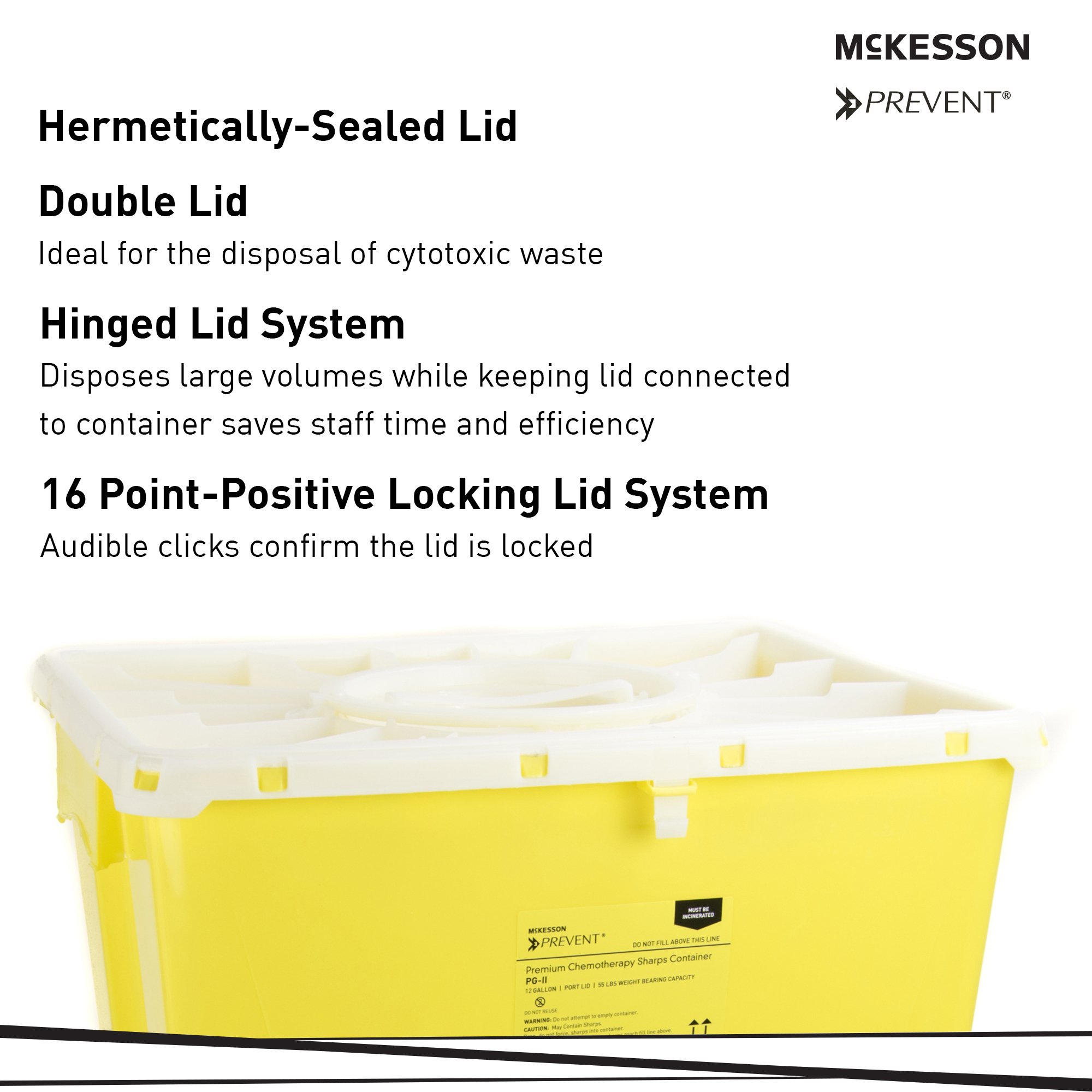 McKesson Prevent Chemotherapy Waste Container 2259 by McKesson Brand