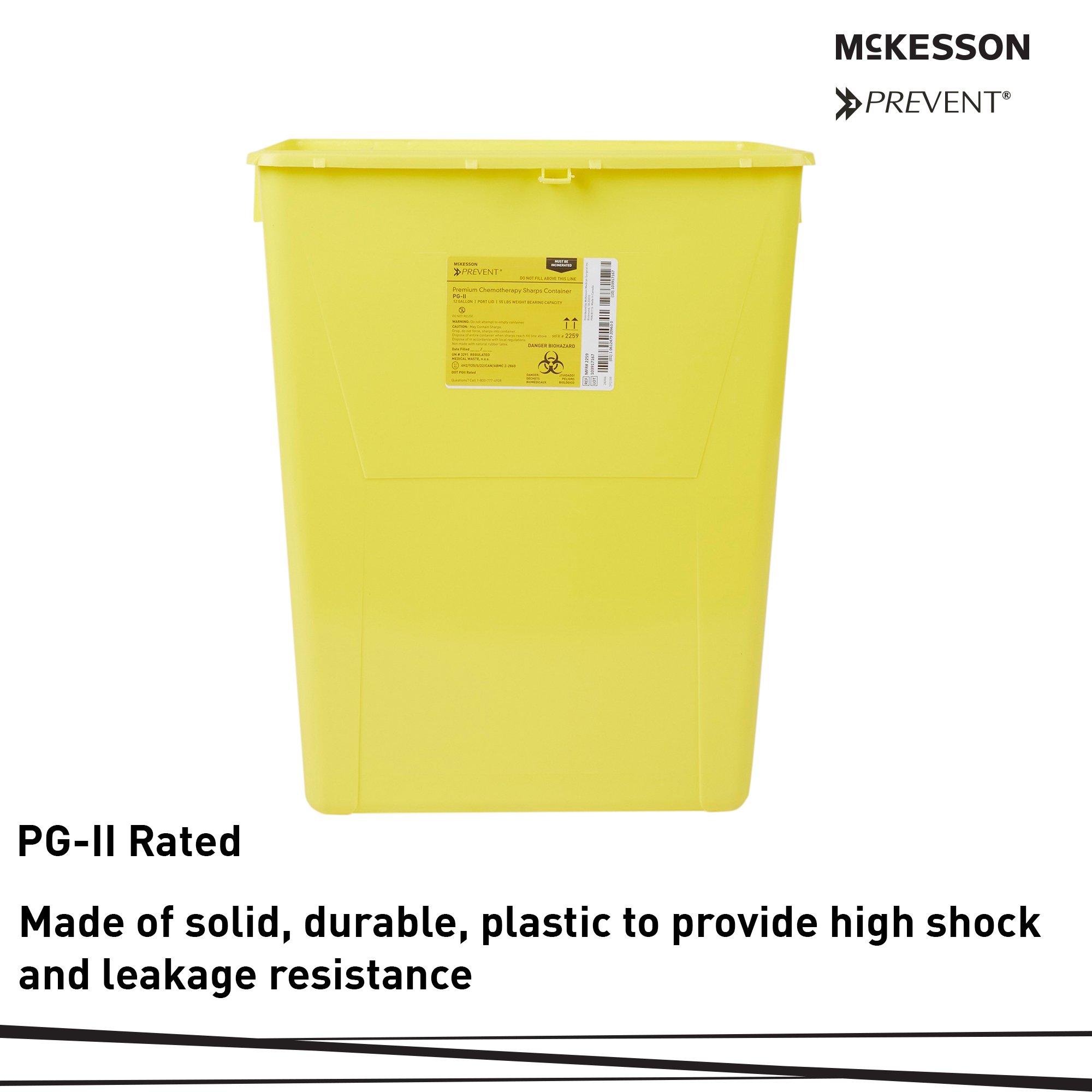 McKesson Prevent Chemotherapy Waste Container 2259 by McKesson Brand