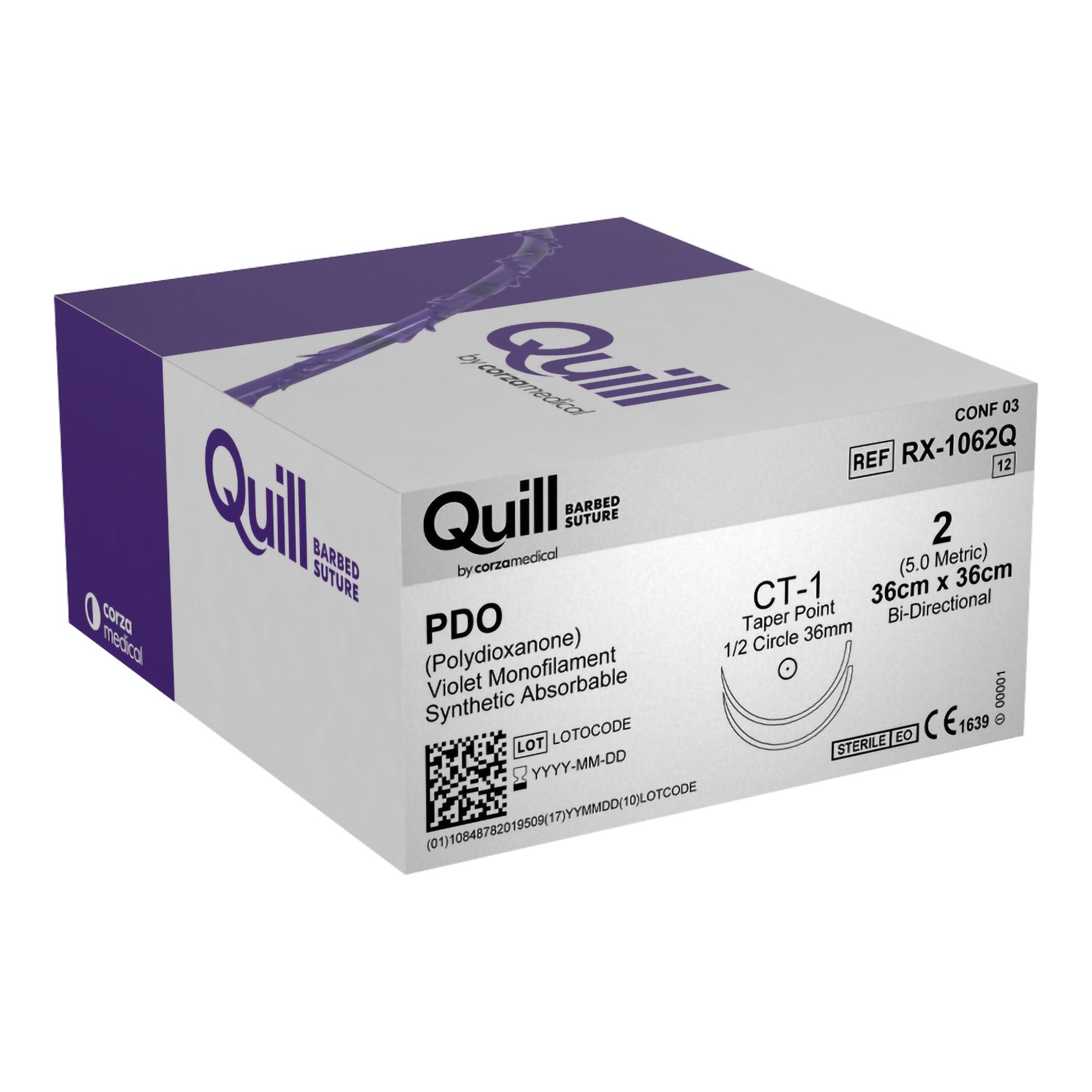 Surgical Specialties - RX-1062Q Quill™ Knotless Tissue-Closure Device Suture with Needle