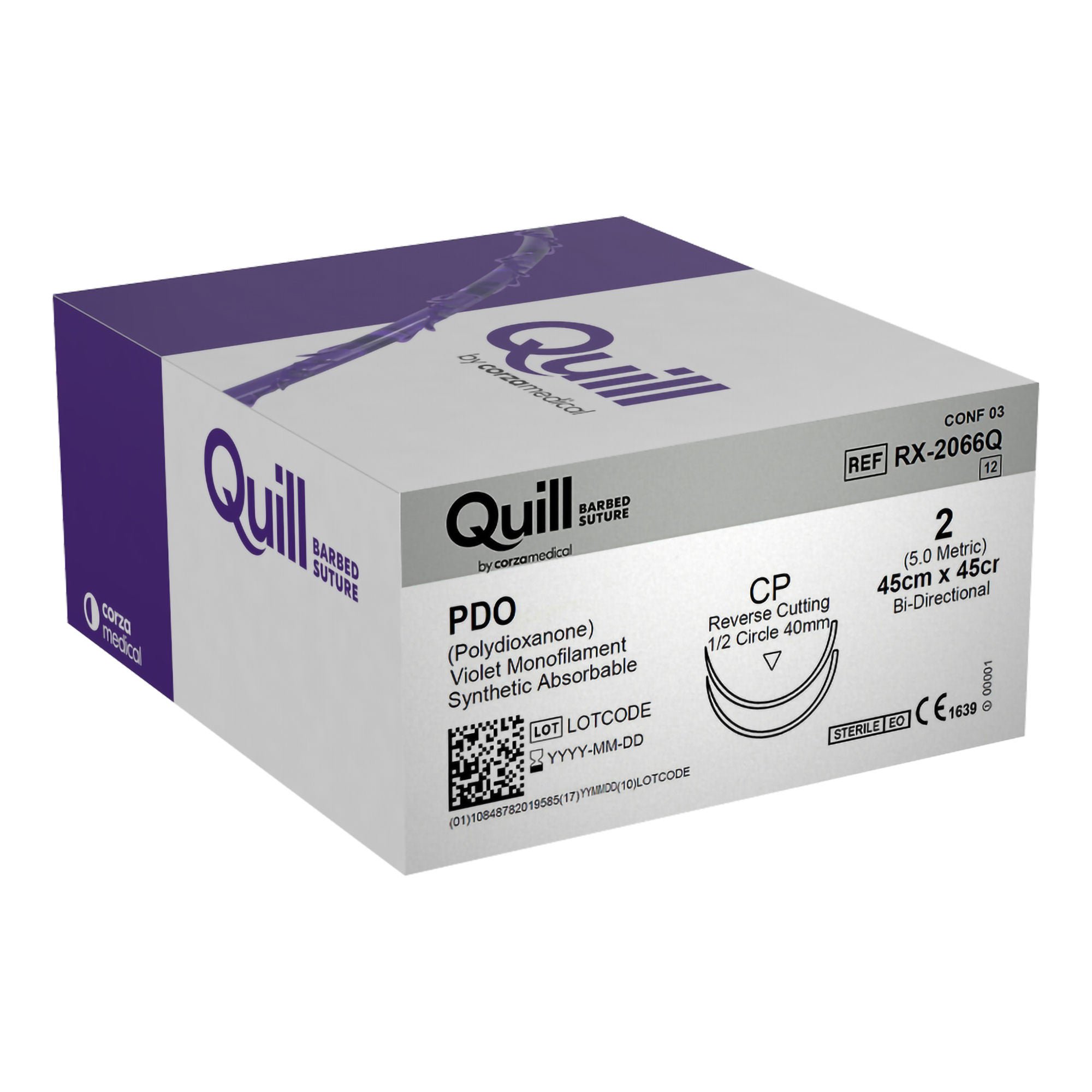 Surgical Specialties - RX-2066Q Quill™ Knotless Tissue-Closure Device Suture with Needle