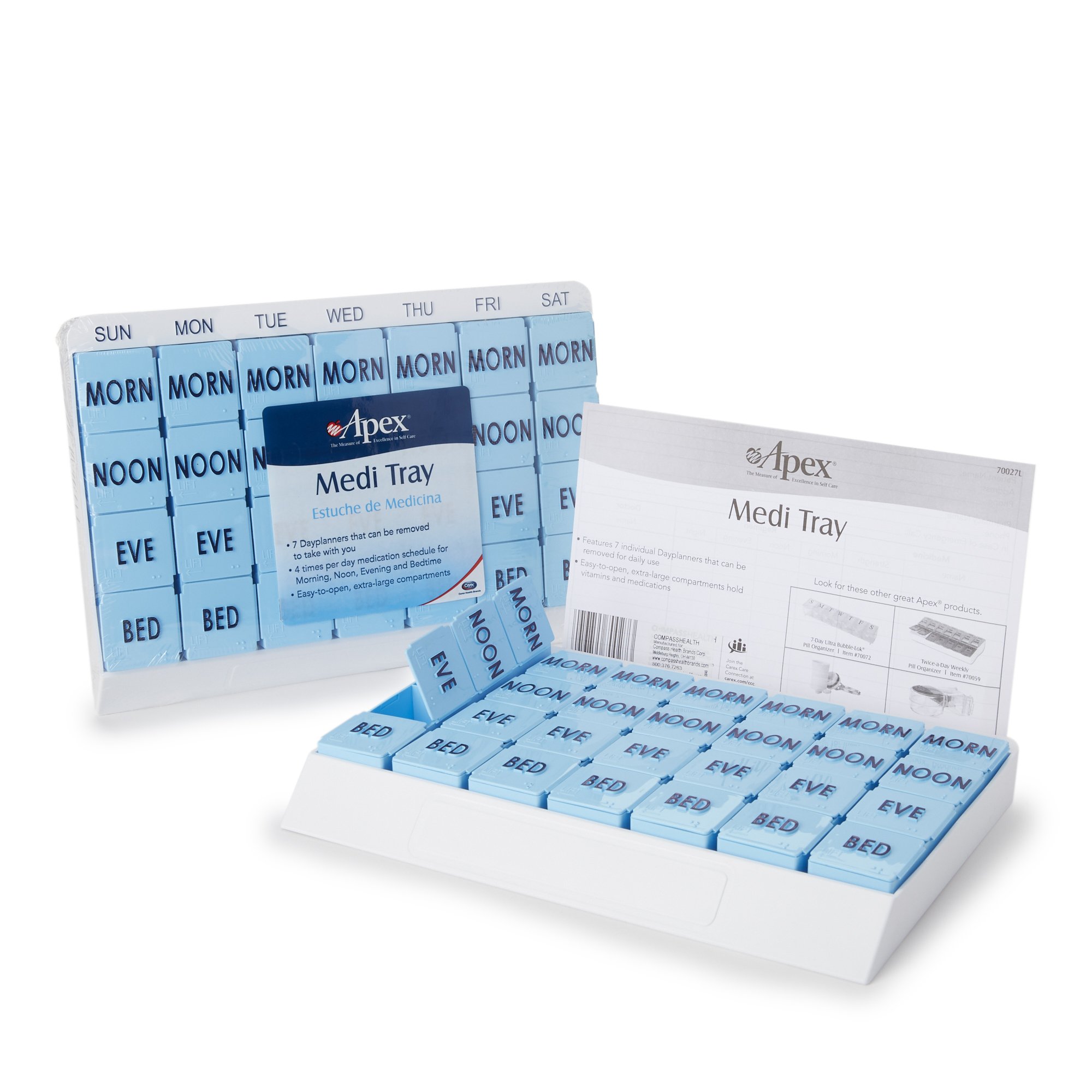 Drive DeVilbiss Healthcare - 70027L Apex Medi Tray Pill Organizer