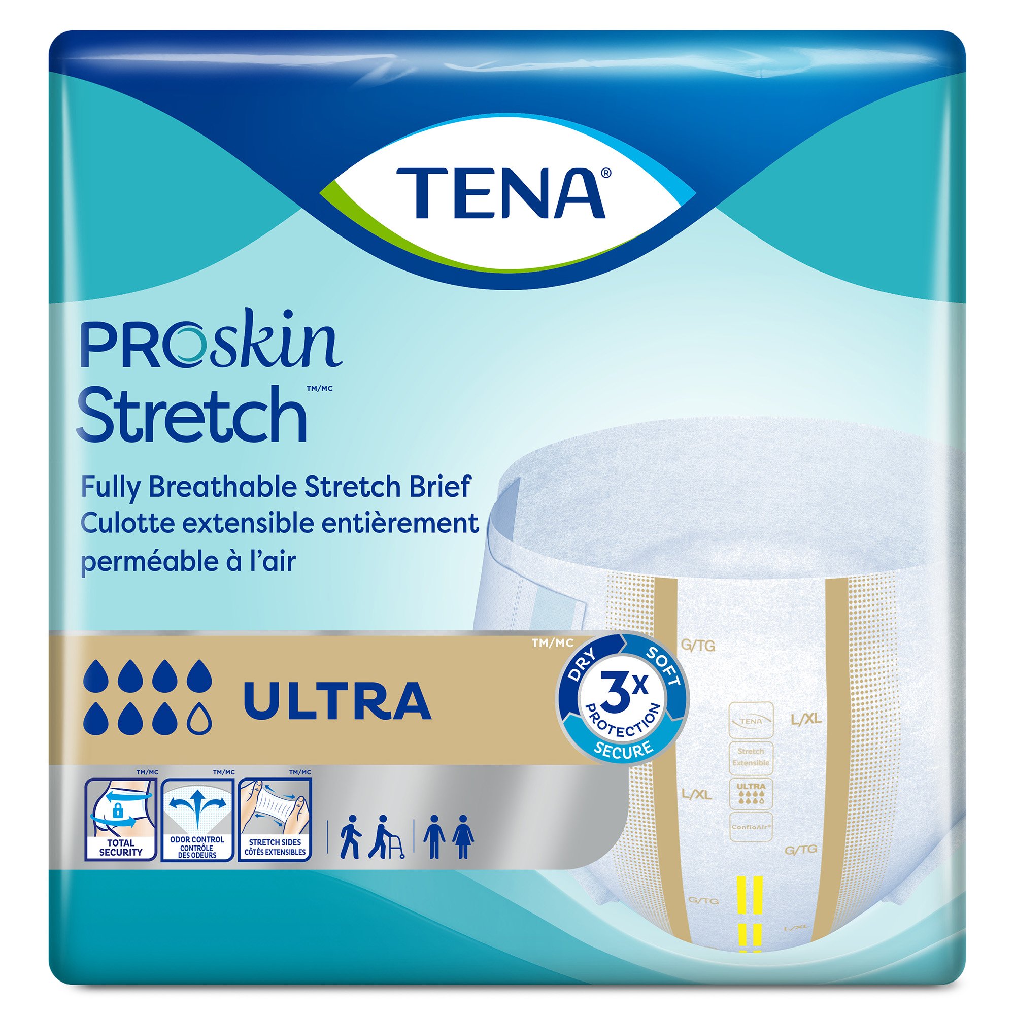 TENA ProSkin Stretch Ultra Incontinence Brief 67803 by Essity HMS North America