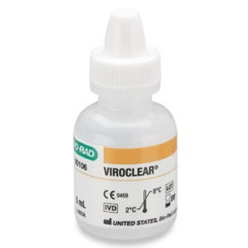 Bio-Rad Laboratories - 00106 Unassayed Control Viroclear® Hepatitis, Retrovirus Antigens and Antibodies 1 Level 1 X 5 mL