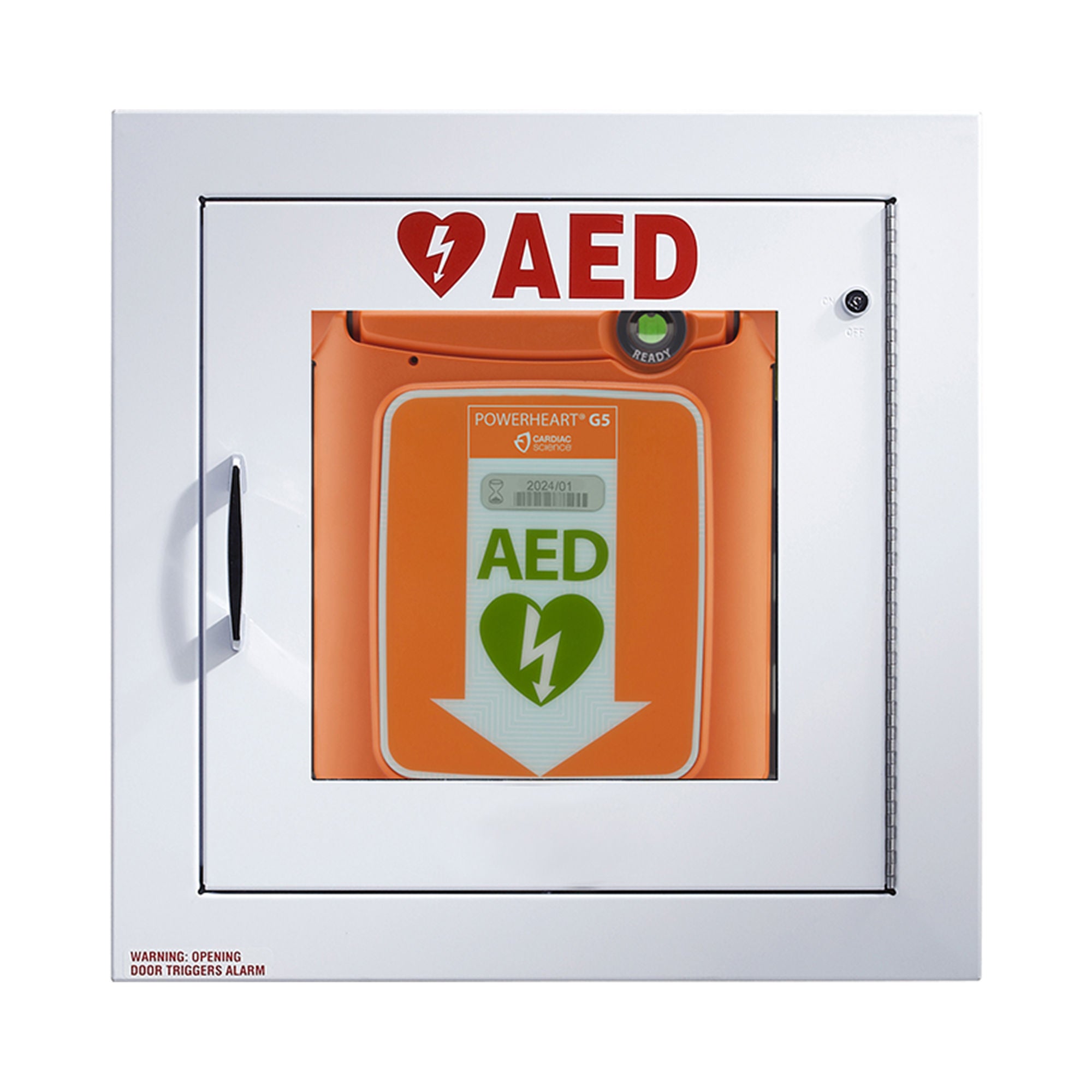 Zoll Medical - 50-00395-20 Diagnostic AED Cabinet Cardiac Science with Audio Alarm For use with AED Monitors