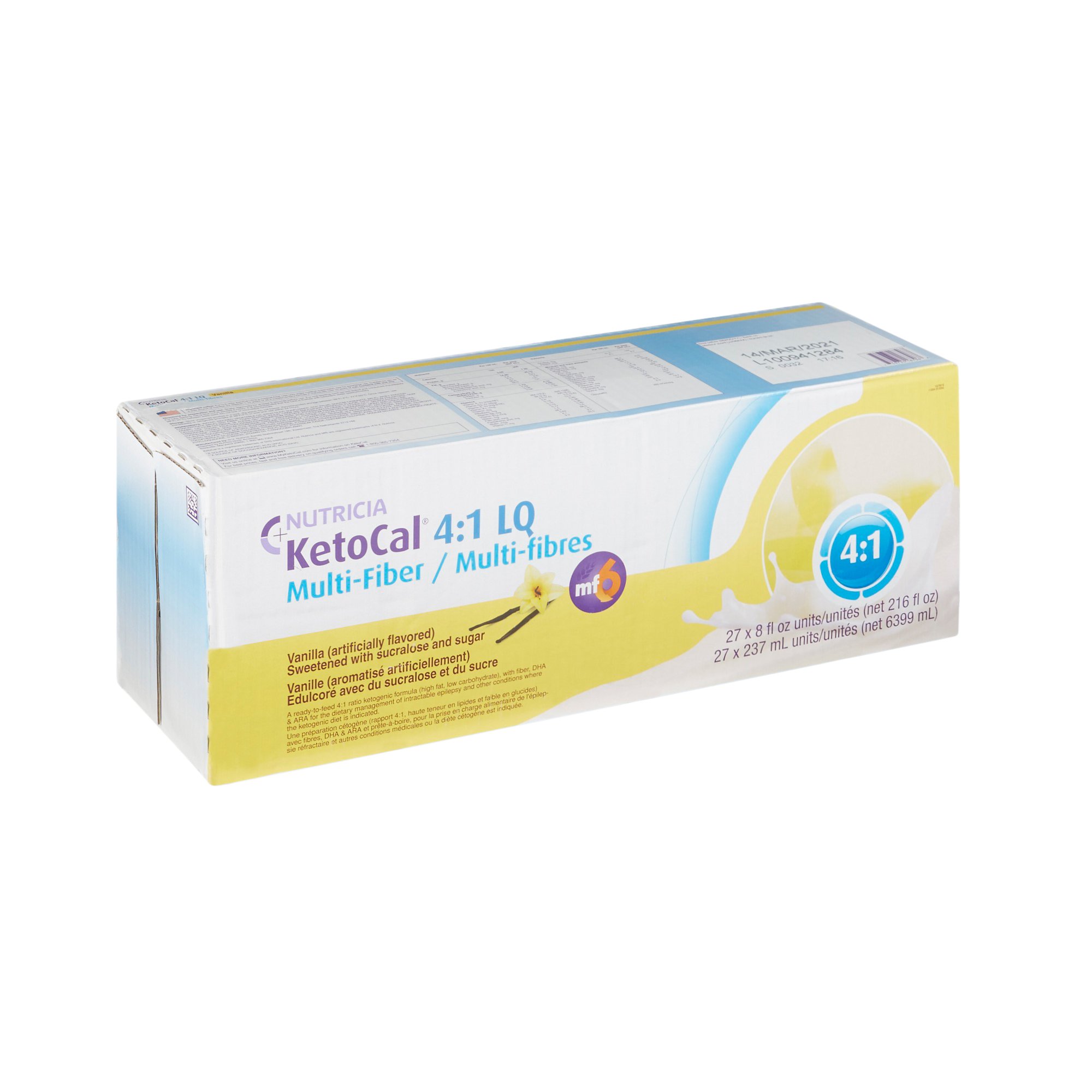 Nutricia North America - 113354 KetoCal® 4:1 LQ Vanilla Formula for Dietary Management of Intractable Epilepsy