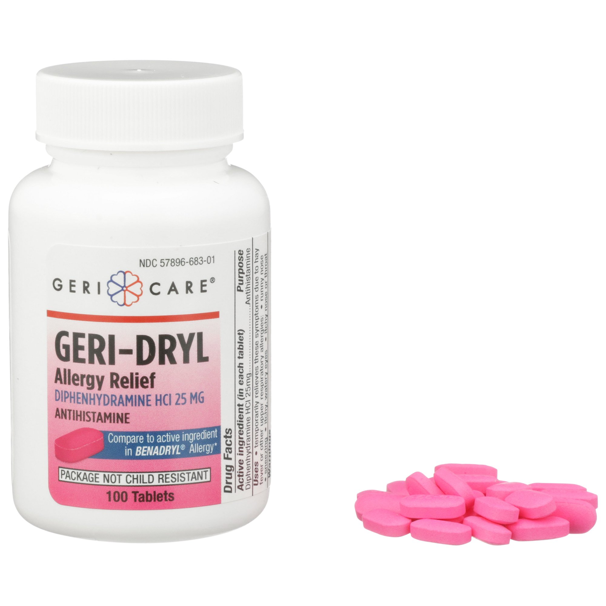 Geri-Care - 681-01-GCP Geri-Dryl Diphenhydramine Allergy Relief