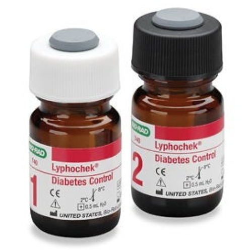 Bio-Rad Laboratories - 740X Assayed Control Lyphochek® Diabetes Level 2 2 X 0.5 mL