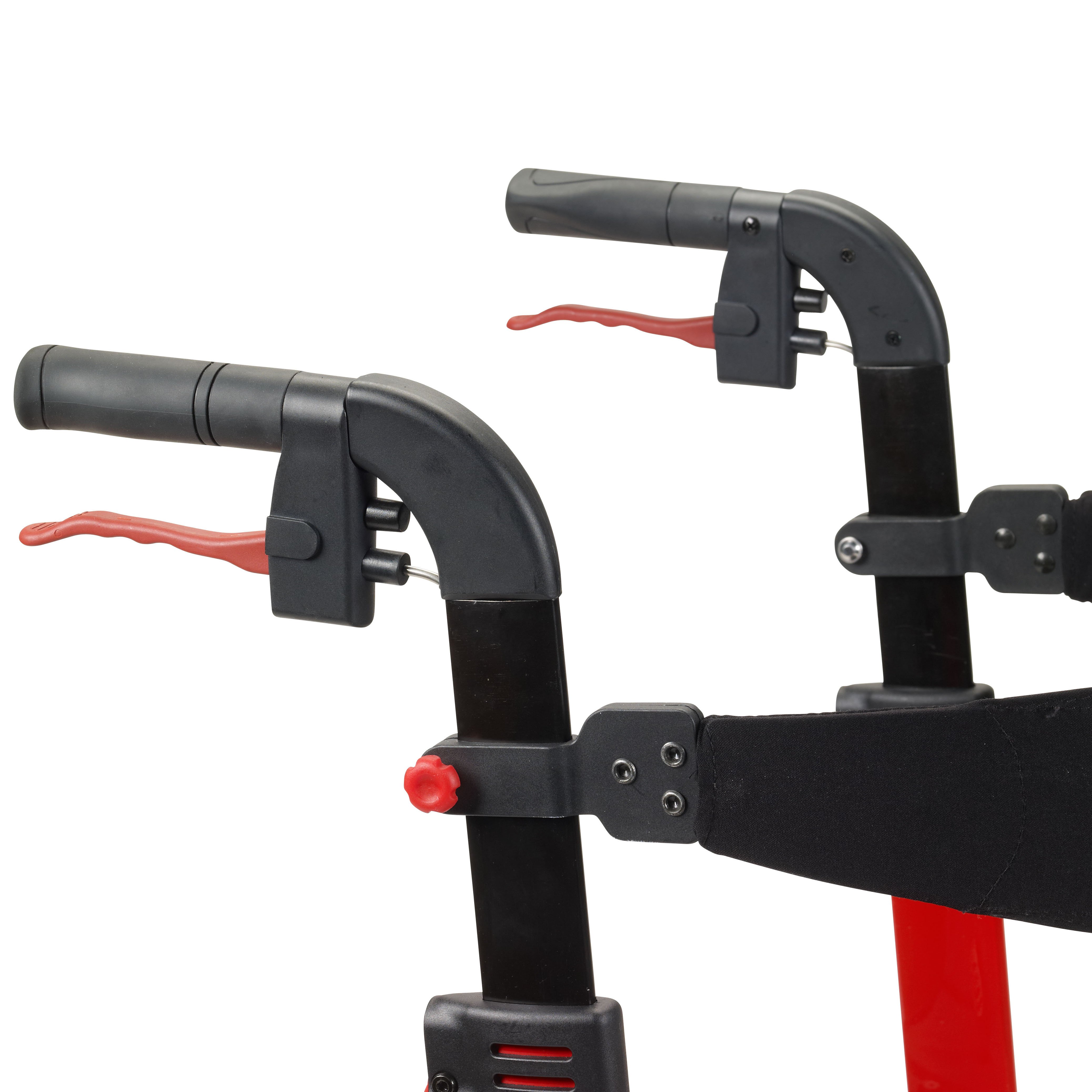 Drive DeVilbiss Healthcare RTL10266 - drive™ Nitro Four-Wheel Rollator, Red - 1/Each