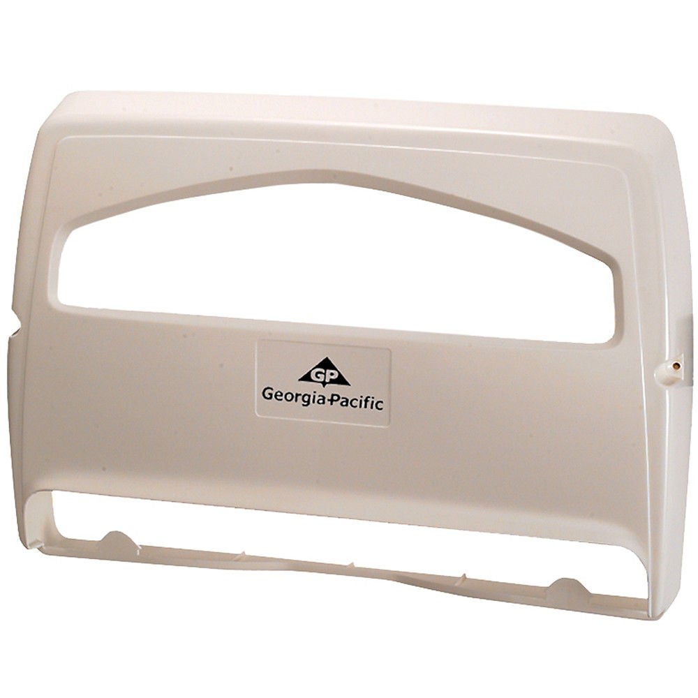 Georgia-Pacific Consumer Products LP - 57710 Toilet Seat Cover Dispenser Safe-T-Gard™ White Plastic Manual Pull Wall Mount