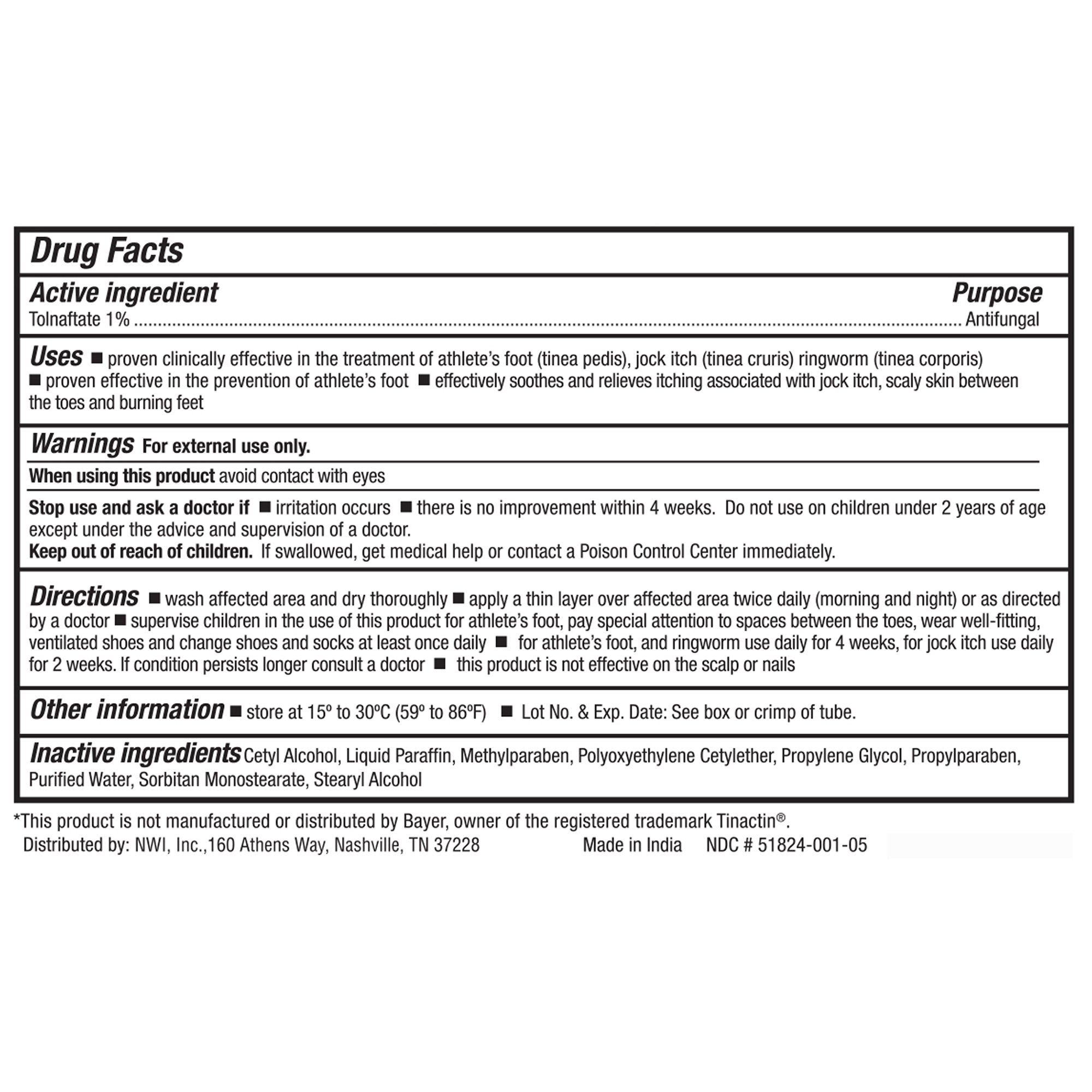 New World Imports - AF5 CareALL® Tolnaftate Antifungal