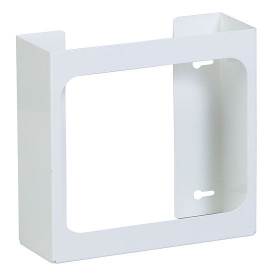 Clinton Industries - GW-2020 Glove Box Holder Horizontal or Vertical Mounted 2-Box Capacity White 3-3/4 X 10 X 10-1/2 Inch Powder-Coated Metal