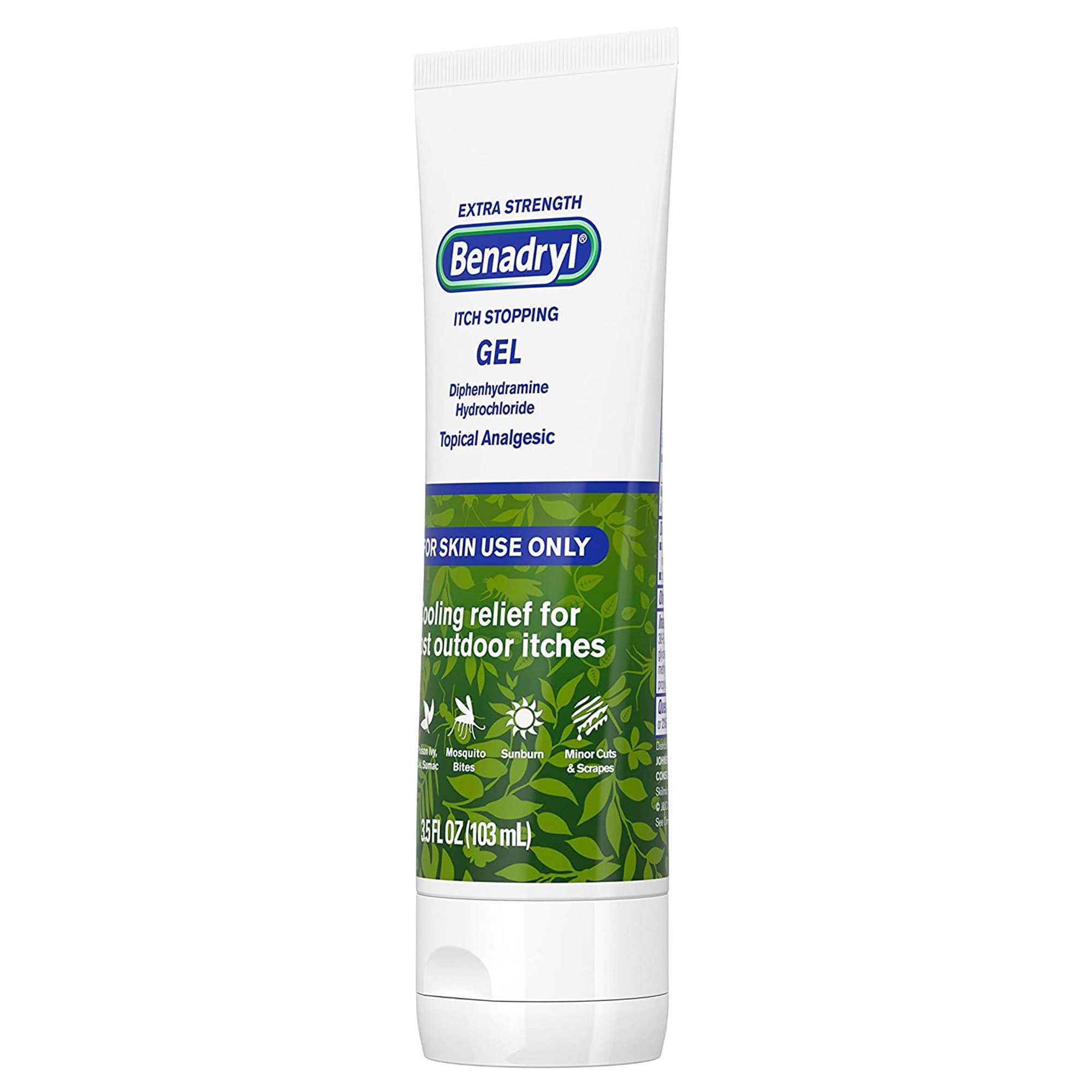 J & J Sales 31254717157 - Benadryl® Itch Stopping Diphenhydramine Topical Analgesic Gel Extra Strength - 1/Each