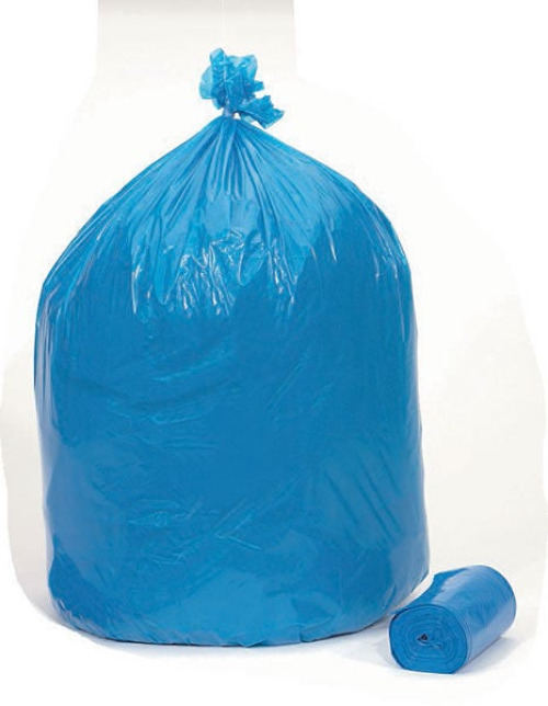 Colonial Bag Corp - CCB33GAL Recycling Bag Colonial Bag 33 gal. 1.2 mil 33 X 40 Inch Blue X-Seal Bottom Coreless Roll