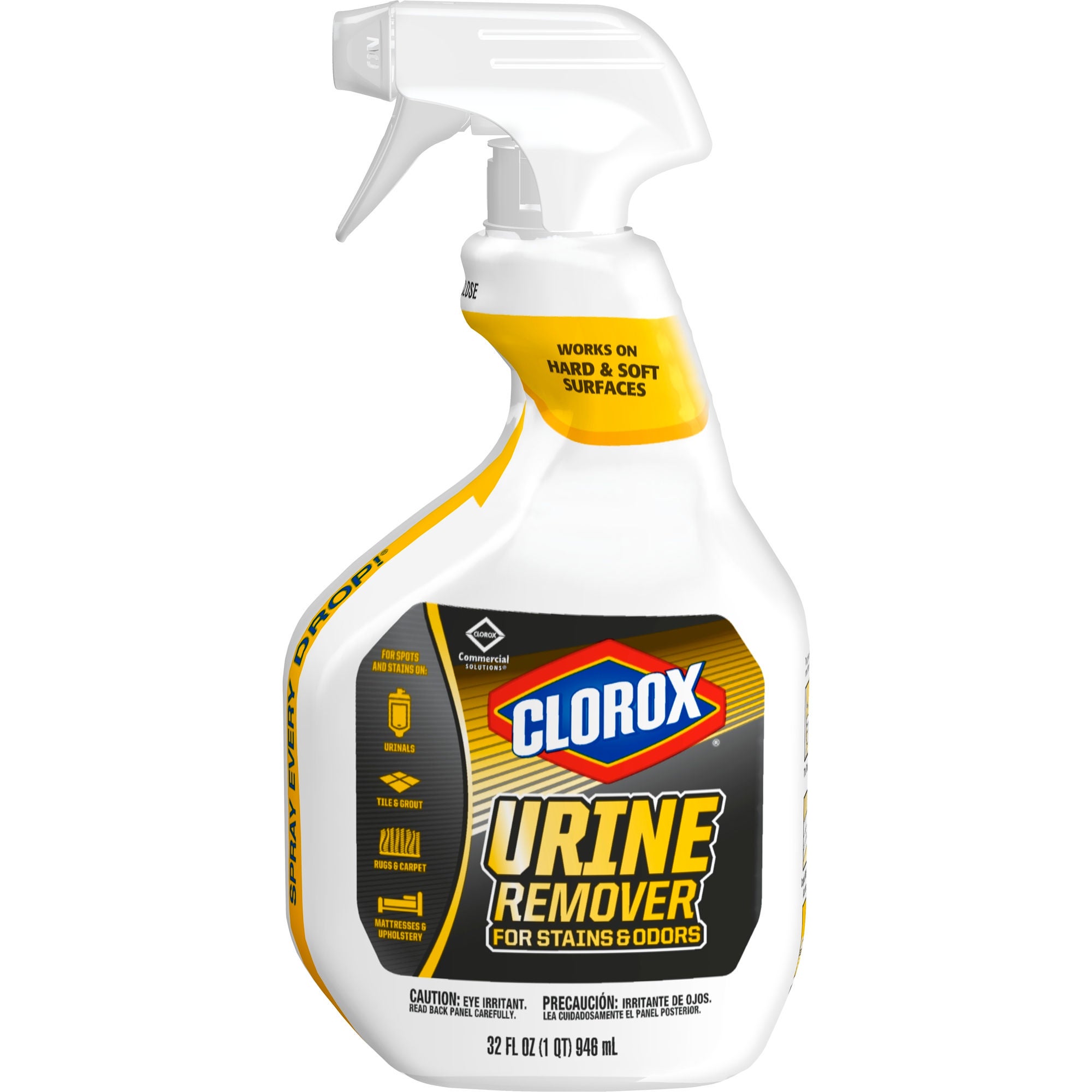 The Clorox Company - 31036 Stain and Odor Remover Clorox Commercial Solutions® Clorox® Urine Remover Peroxide Based Trigger Spray Liquid 32 oz. Bottle Fruity Floral Scent NonSterile