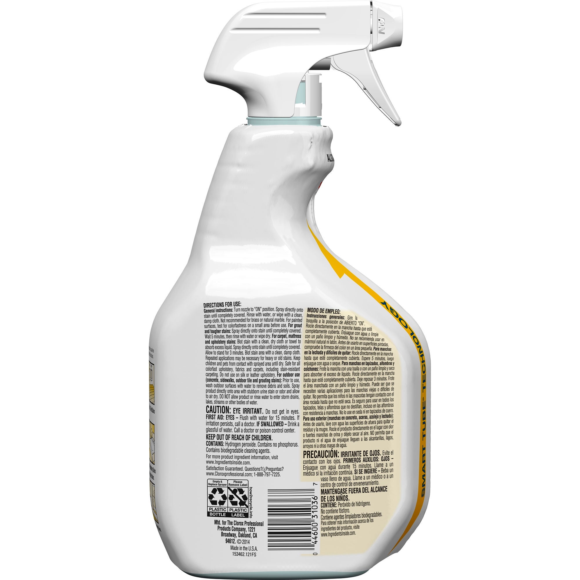 The Clorox Company - 31036 Stain and Odor Remover Clorox Commercial Solutions® Clorox® Urine Remover Peroxide Based Trigger Spray Liquid 32 oz. Bottle Fruity Floral Scent NonSterile