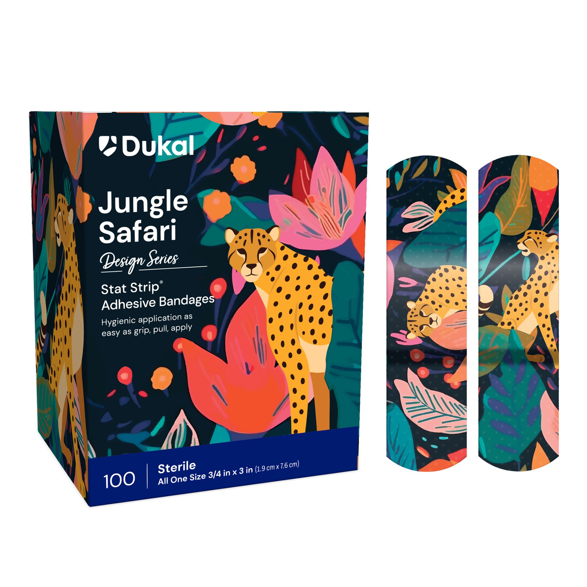 Dukal - 15605 American® White Cross Stat Strip® Designer Safari Adhesive Strip