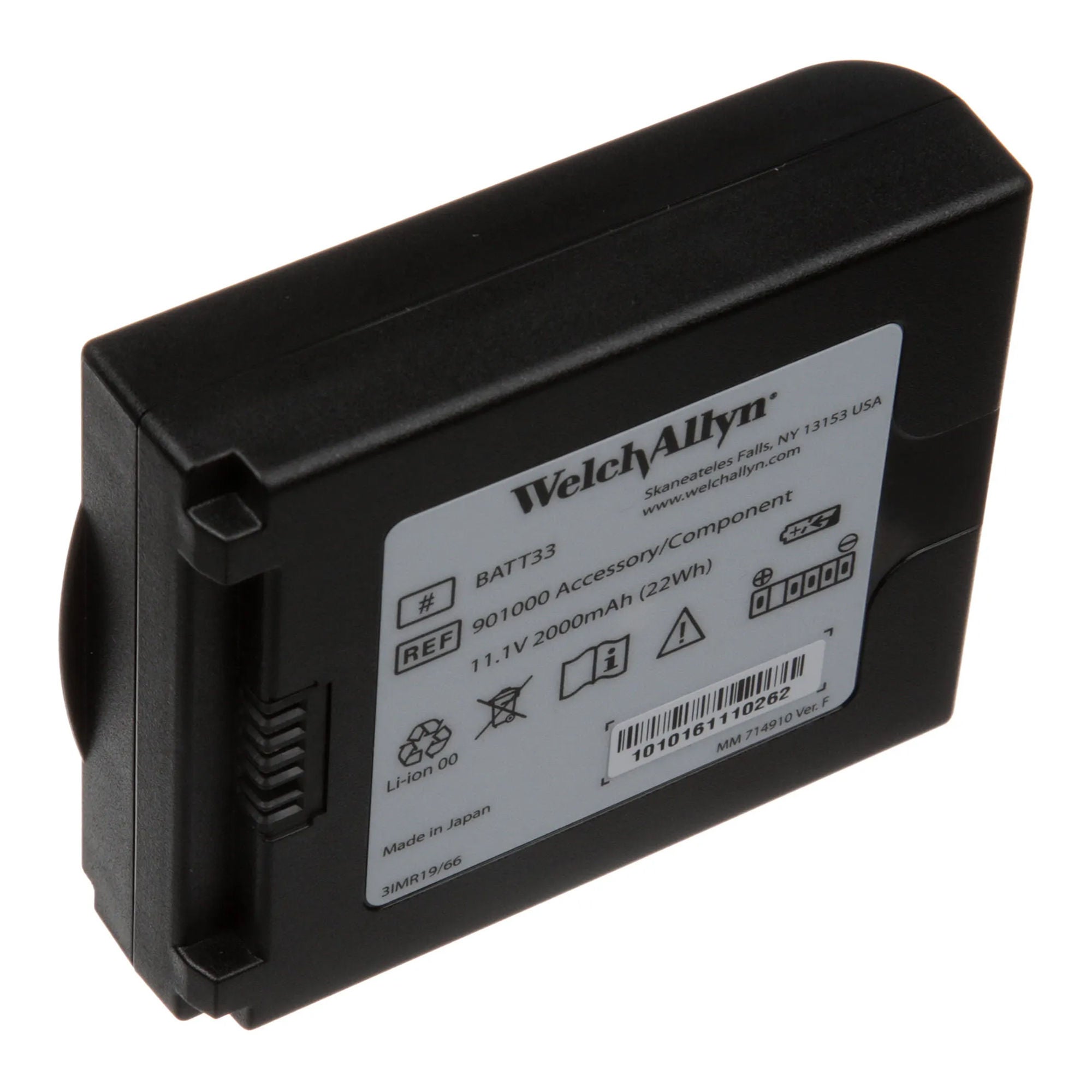 Welch Allyn - BATT33 Diagnostic Battery Pack Welch Allyn® Lithium Iom For CP 50 ECG /Connex Integrated Wall Sysyrm