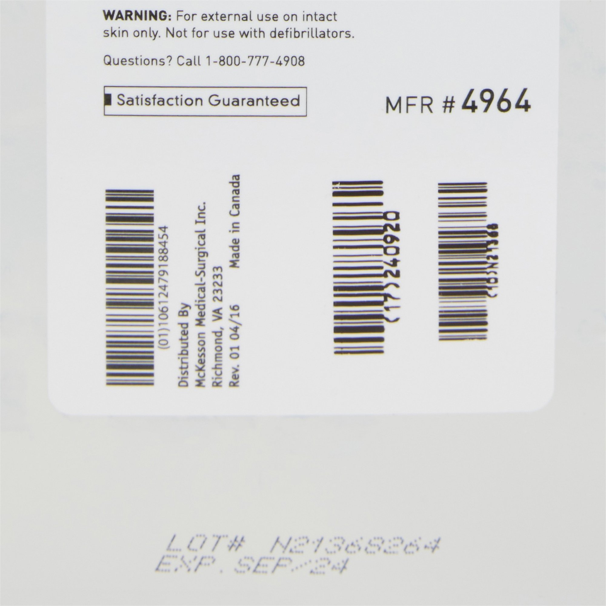 McKesson Brand - 4964 McKesson Ultrasound Gel