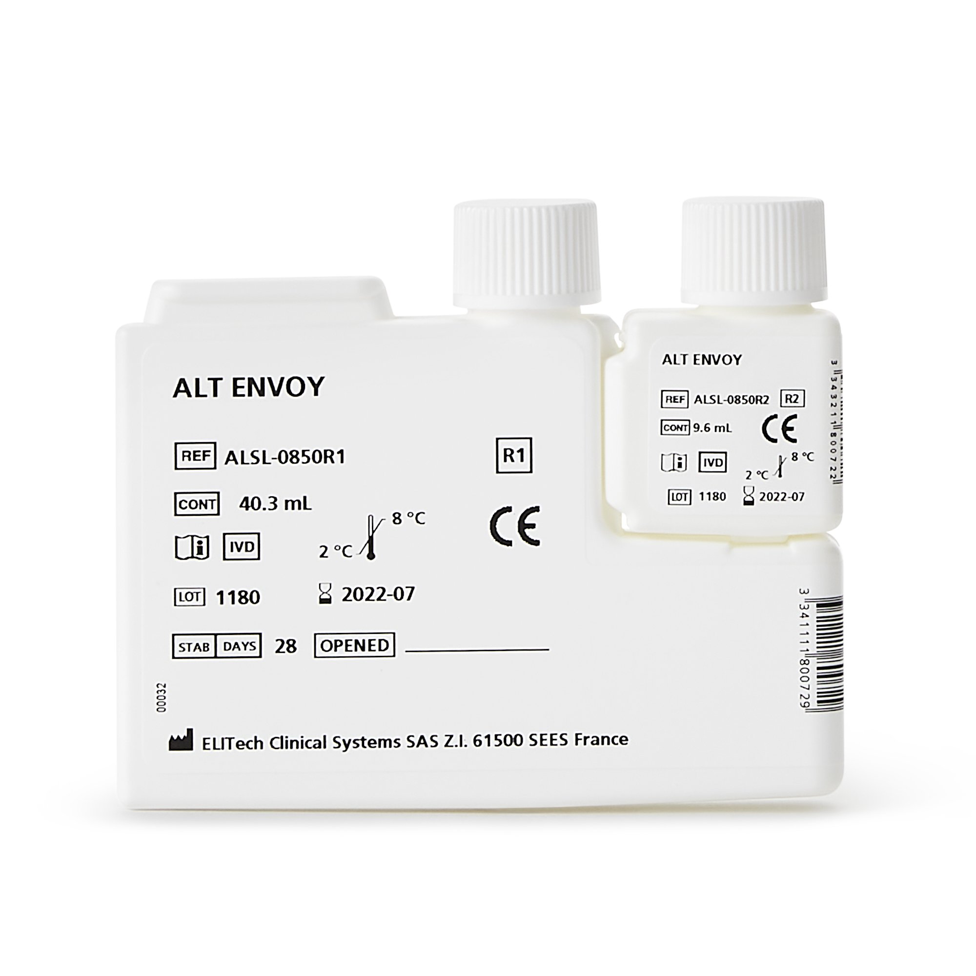 Clinical Diagnostic Solutions 550006 - Envoy® 500 Reagent Kit for use with Envoy 500 Chemistry System, ALT test - 1200/Kit