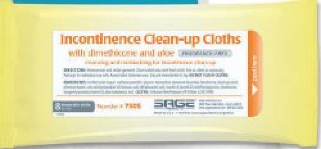 Sage Products 7505 - Sage Incontinent Care Wipe - 30/Case
