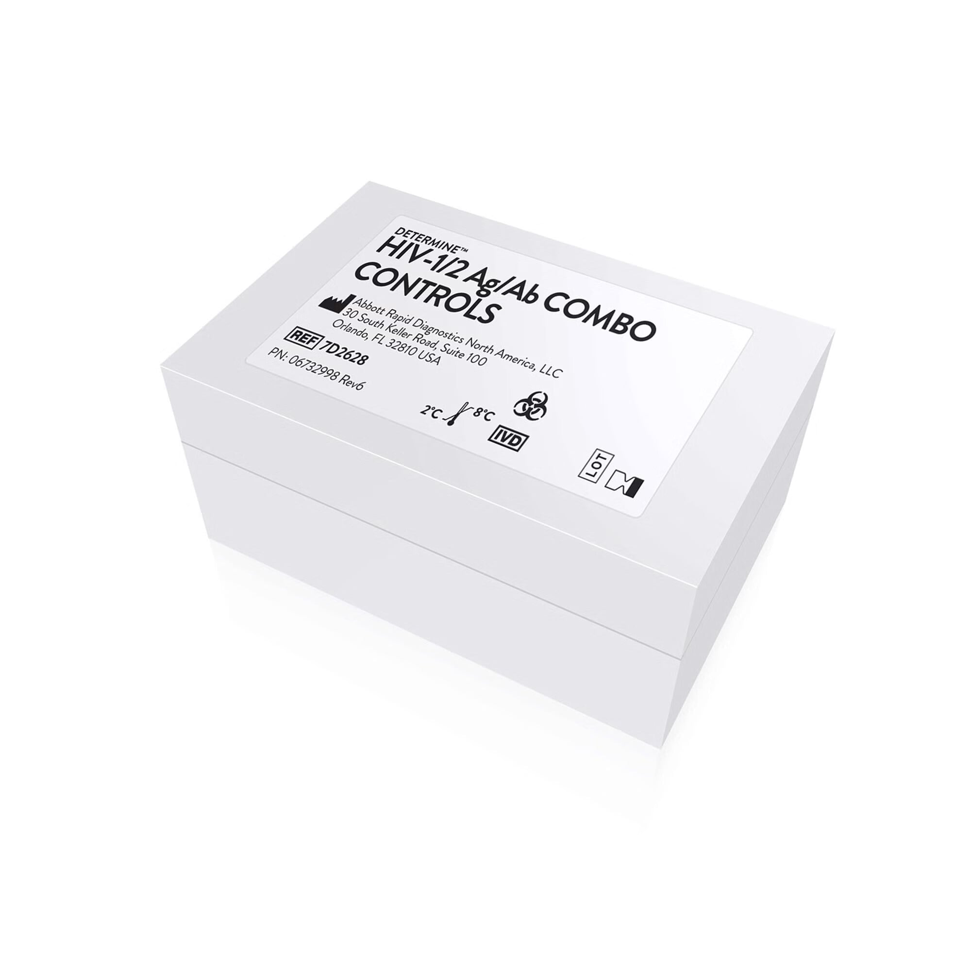 Abbott Rapid Dx North America LLC - 7D2628 External Control Control Kit Determine™ HIV-1/2 Ag/Ab Combo HIV-1 Positive, HIV-2 Positive, HIV-1 p24 Positive, Non-Reactive 4 X 1.5 mL