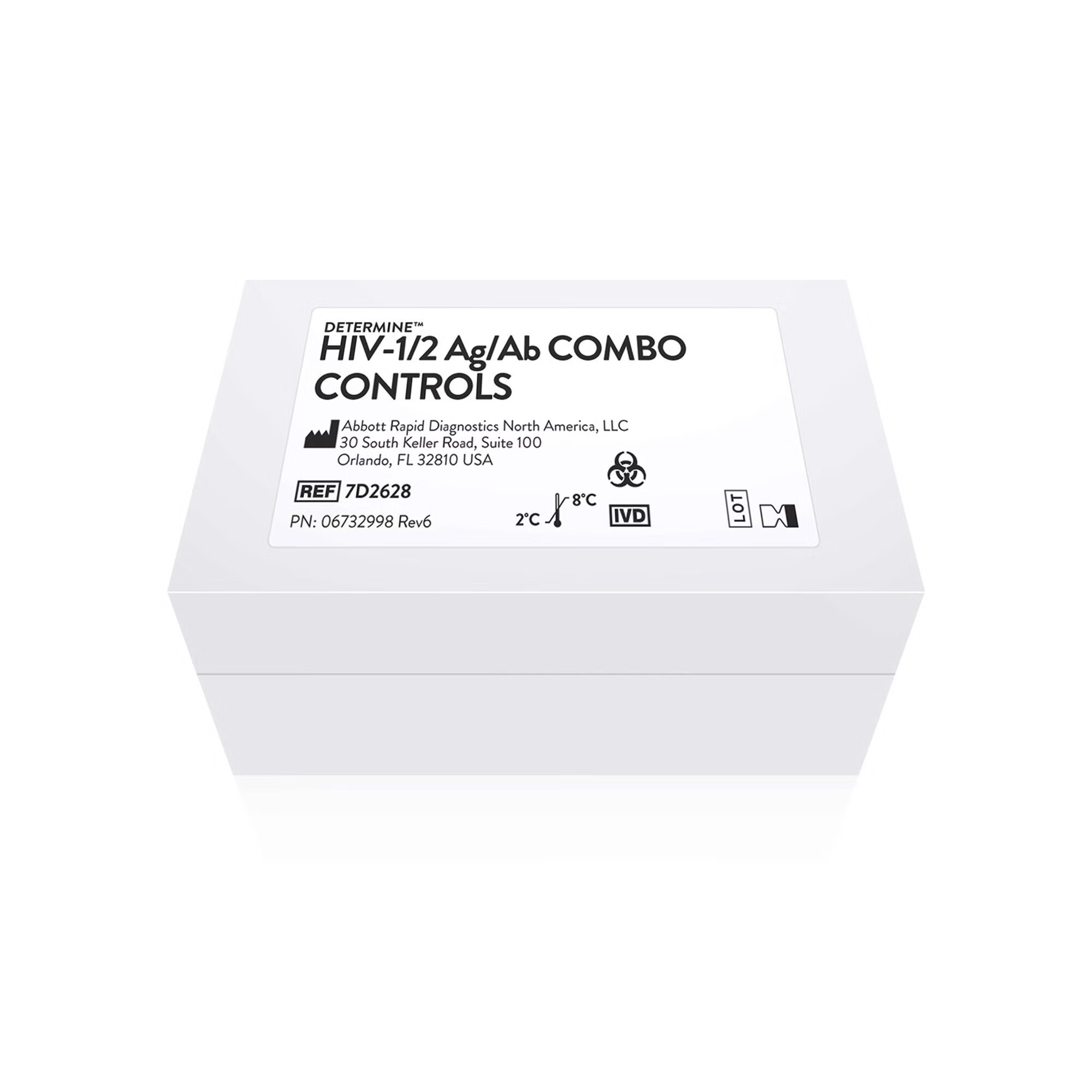 Abbott Rapid Dx North America LLC - 7D2628 External Control Control Kit Determine™ HIV-1/2 Ag/Ab Combo HIV-1 Positive, HIV-2 Positive, HIV-1 p24 Positive, Non-Reactive 4 X 1.5 mL