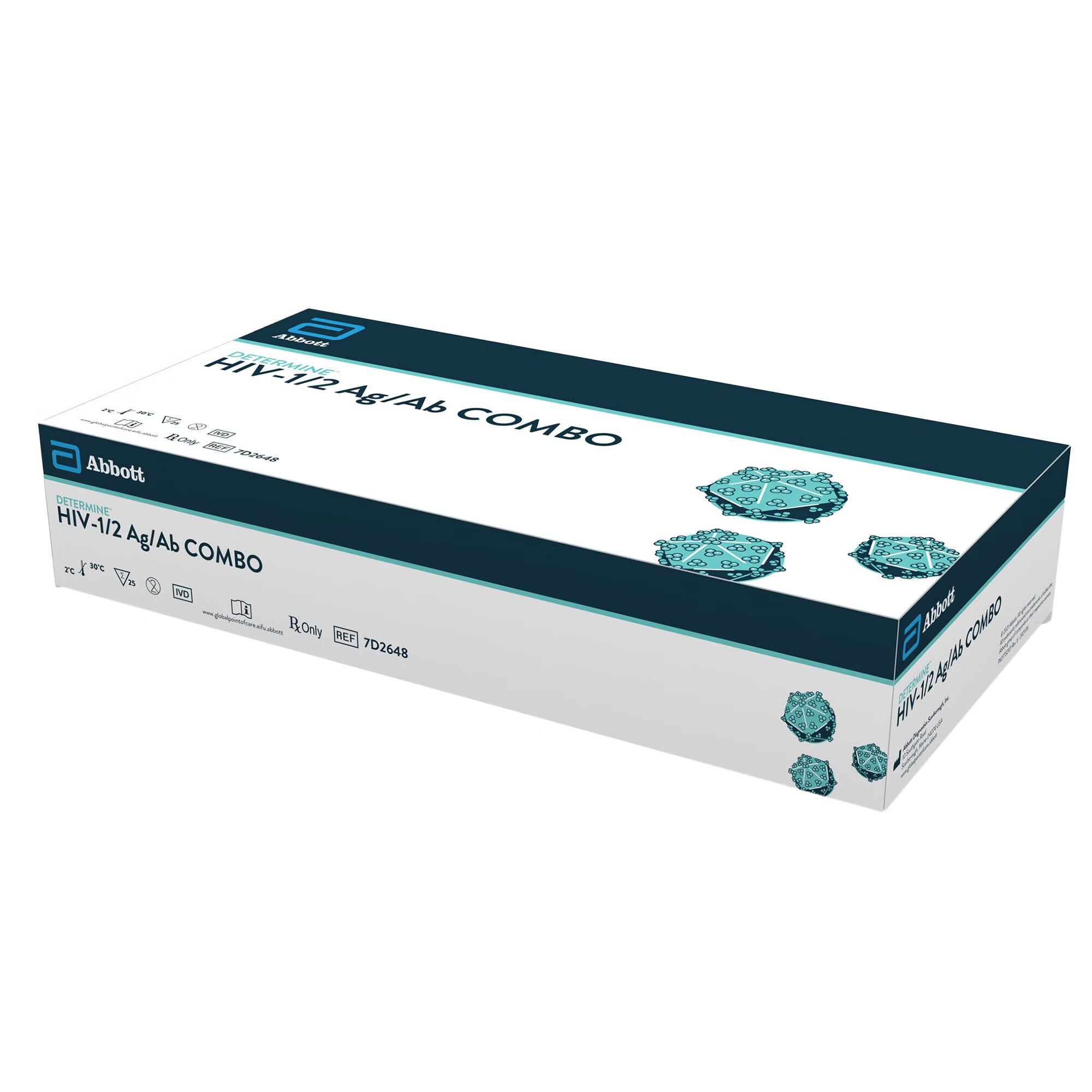 Abbott Rapid Dx North America LLC - 7D2648 Sexual Health Test Kit Determine™ HIV-1/2 Ag/Ab Combo 25 Tests CLIA Waived Sample Dependent