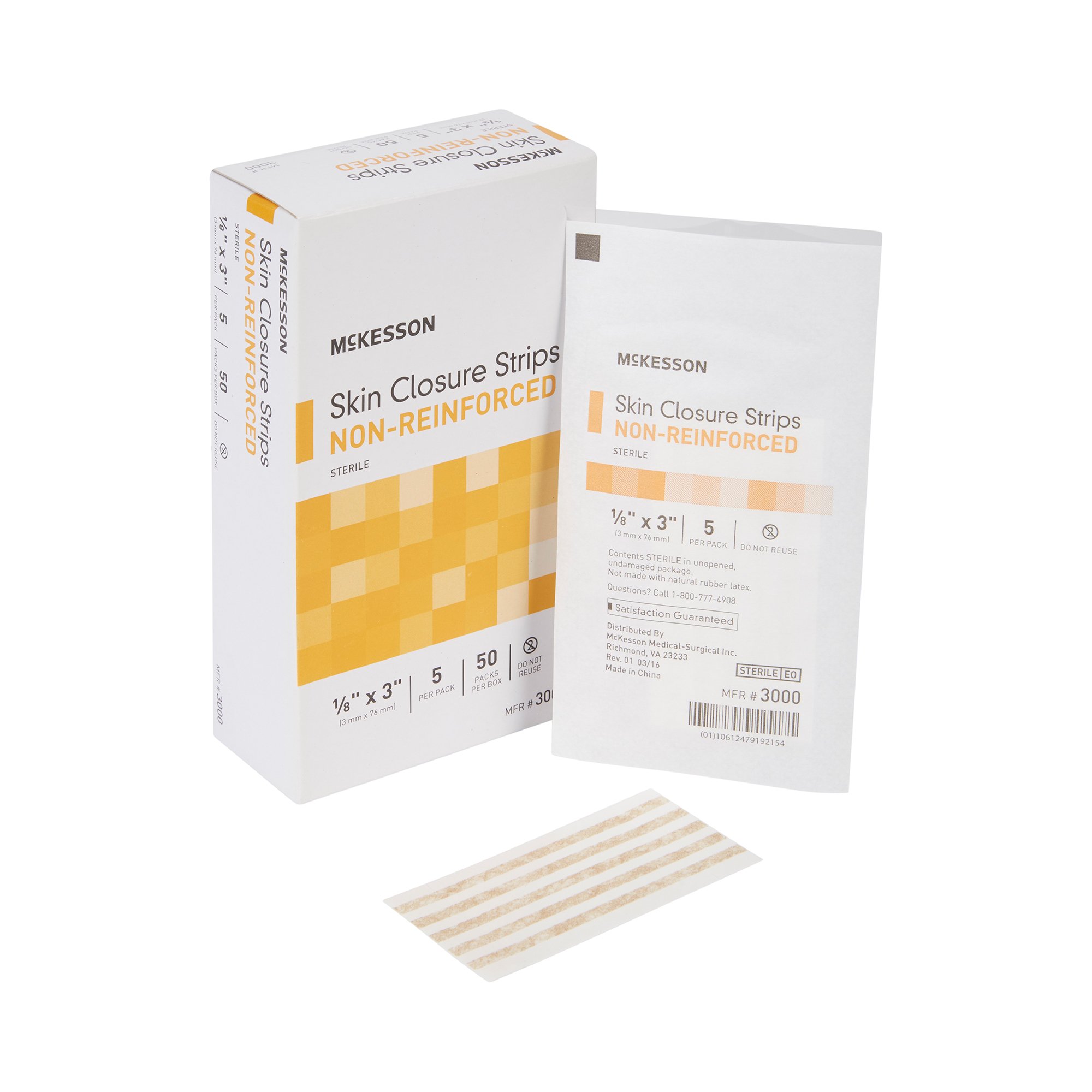 McKesson Brand - 3000 McKesson Nonreinforced Skin Closure Strip