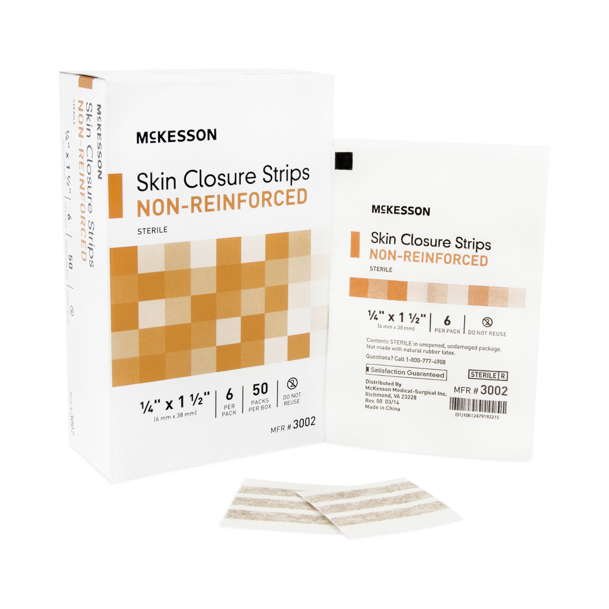 McKesson Brand - 3002 McKesson Nonreinforced Skin Closure Strip