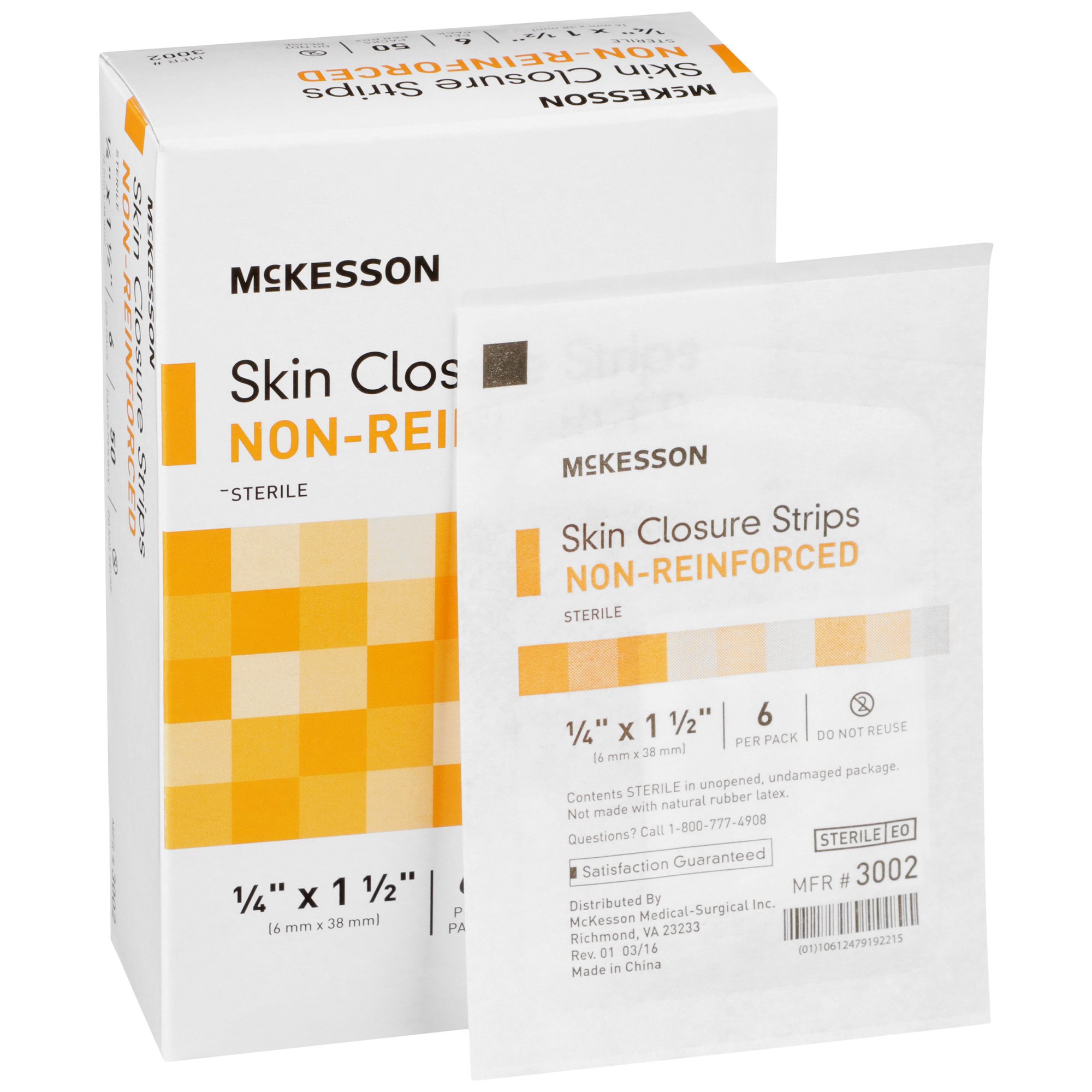 McKesson Brand - 3002 McKesson Nonreinforced Skin Closure Strip