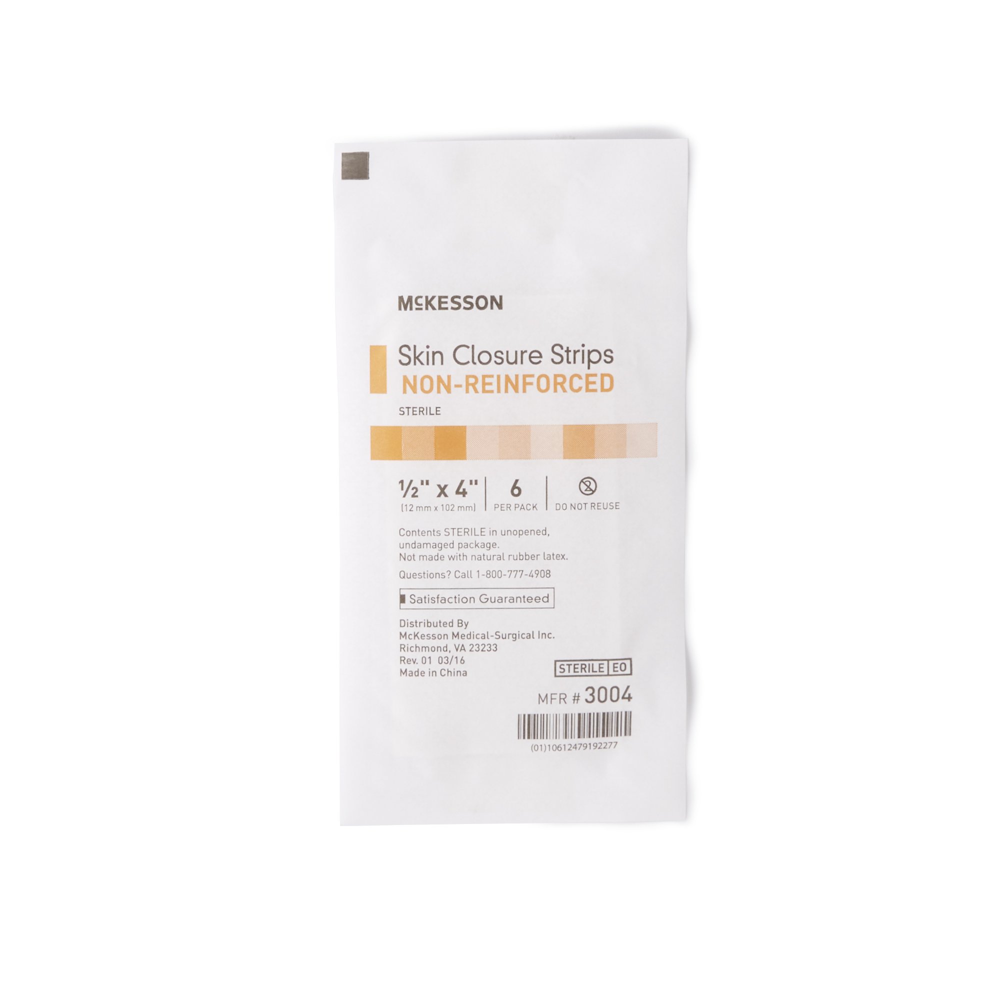 McKesson Brand - 3004 McKesson Nonreinforced Skin Closure Strip