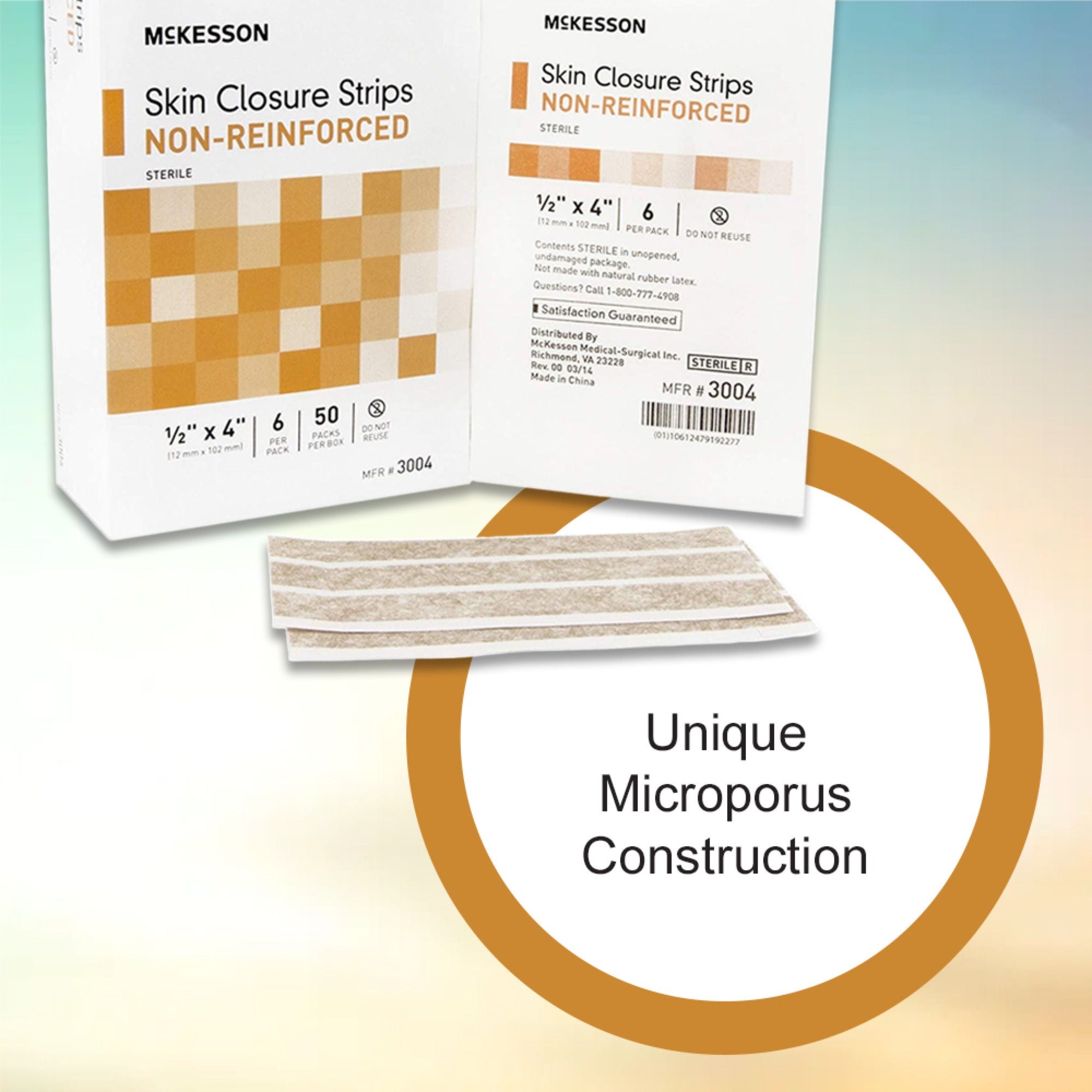 McKesson Brand - 3004 McKesson Nonreinforced Skin Closure Strip